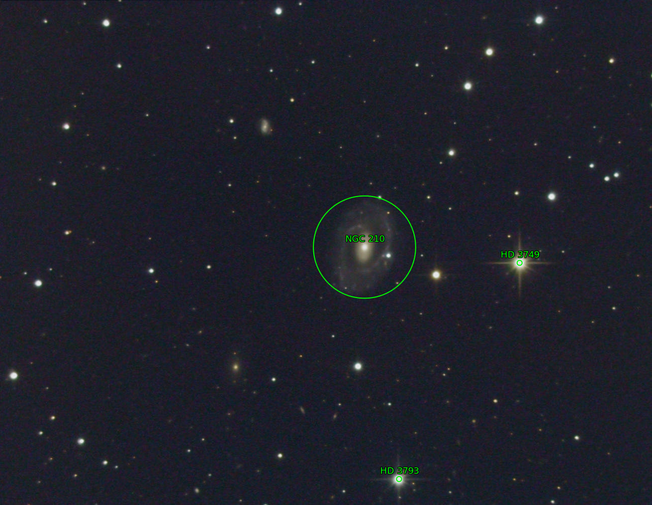 Sternkarten-Overlay (Astrometry.net)