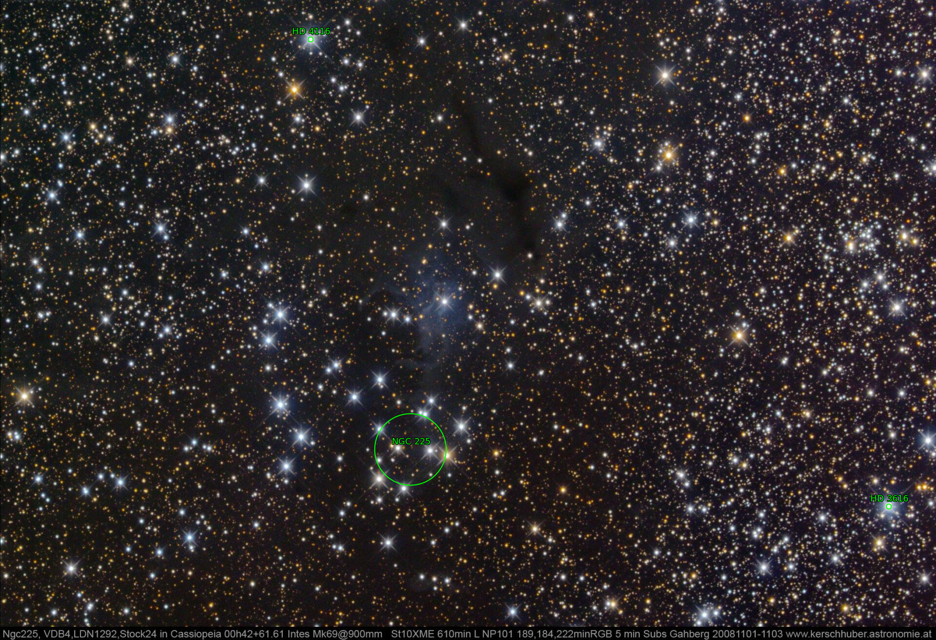 Sternkarten-Overlay (Astrometry.net)