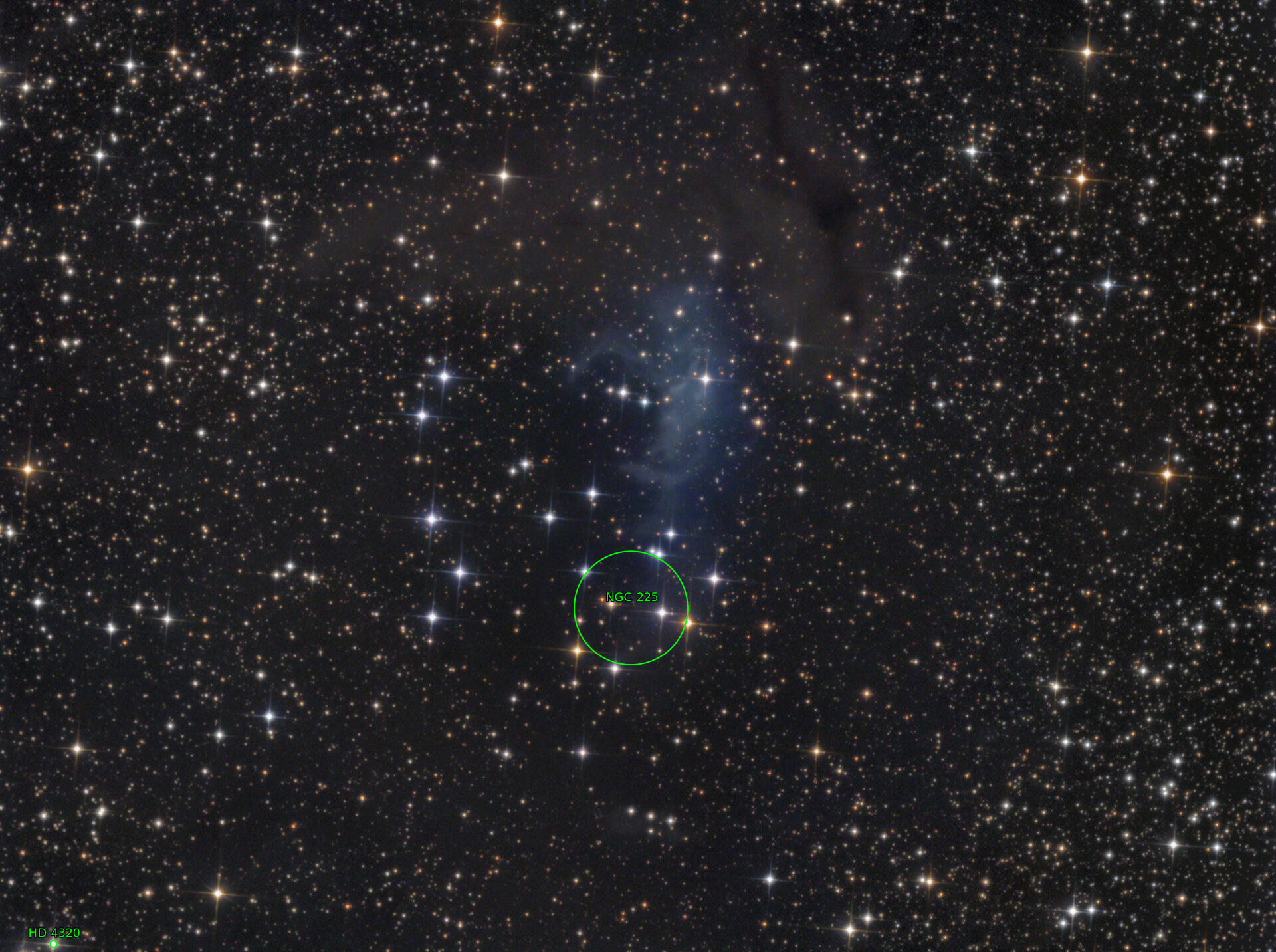 Sternkarten-Overlay (Astrometry.net)