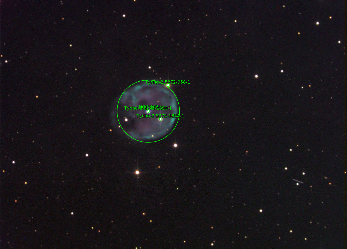 Sternkarten-Overlay (Astrometry.net)
