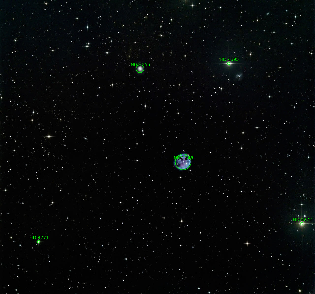 Sternkarten-Overlay (Astrometry.net)