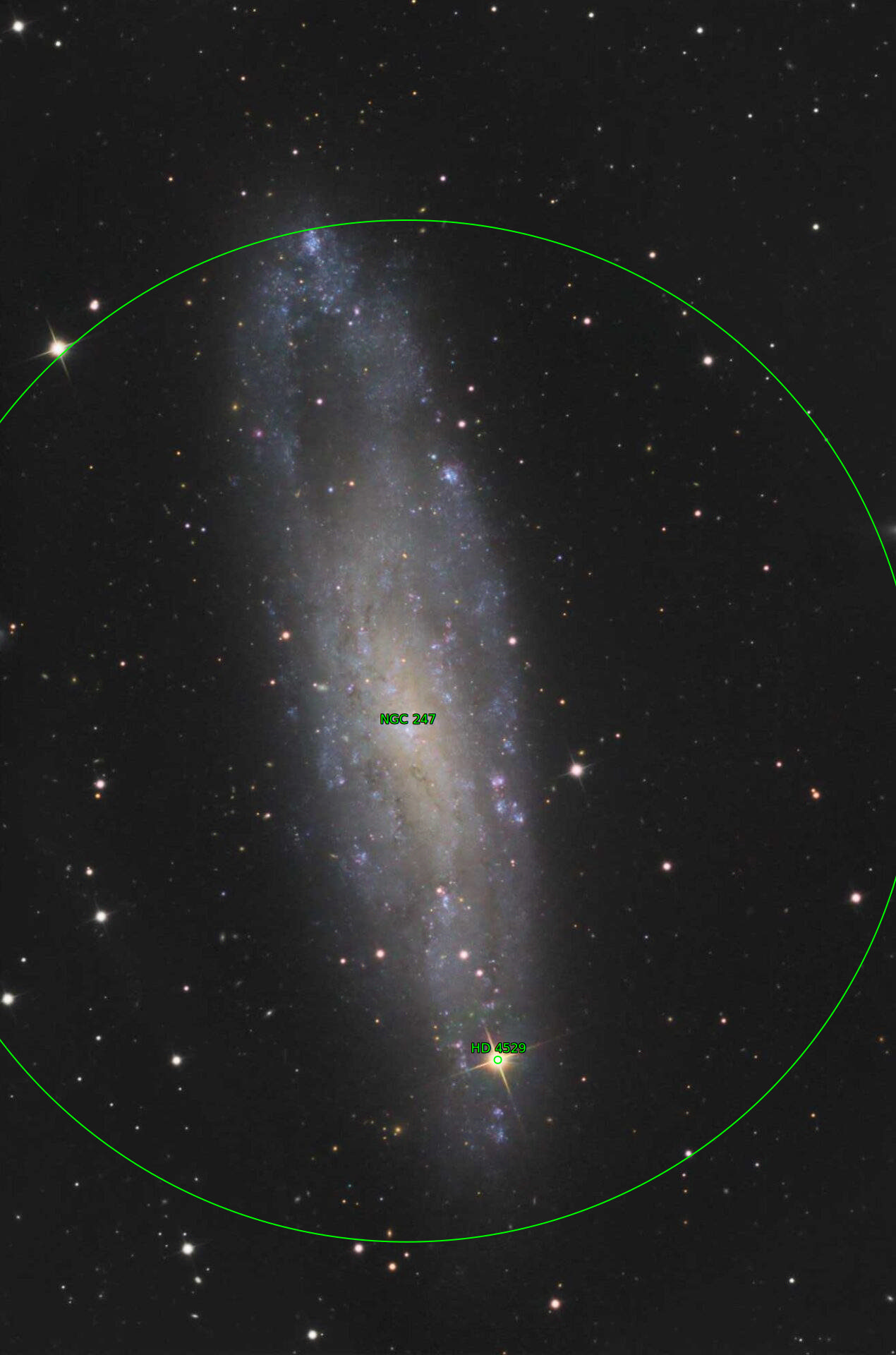 Sternkarten-Overlay (Astrometry.net)