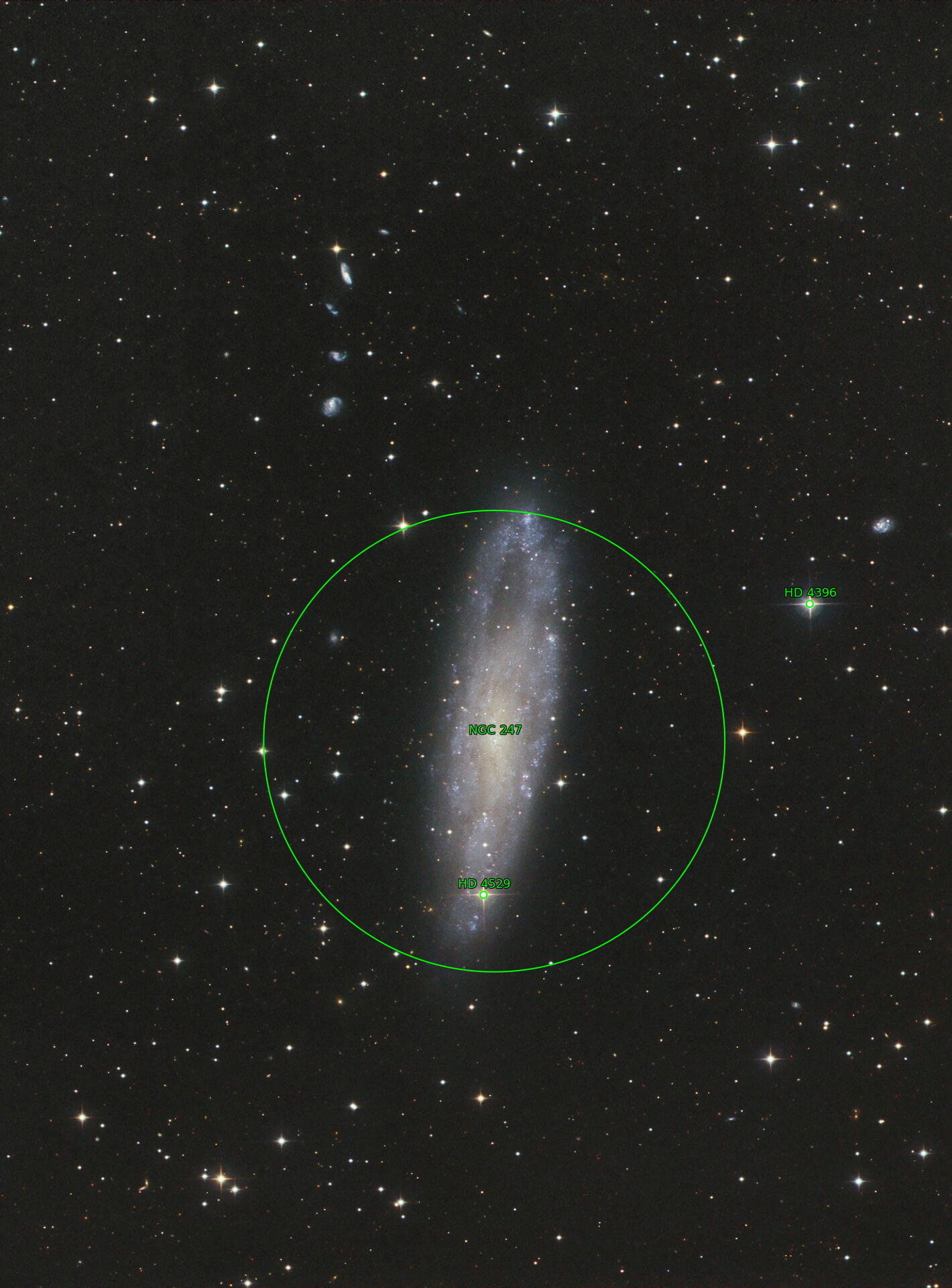 Sternkarten-Overlay (Astrometry.net)