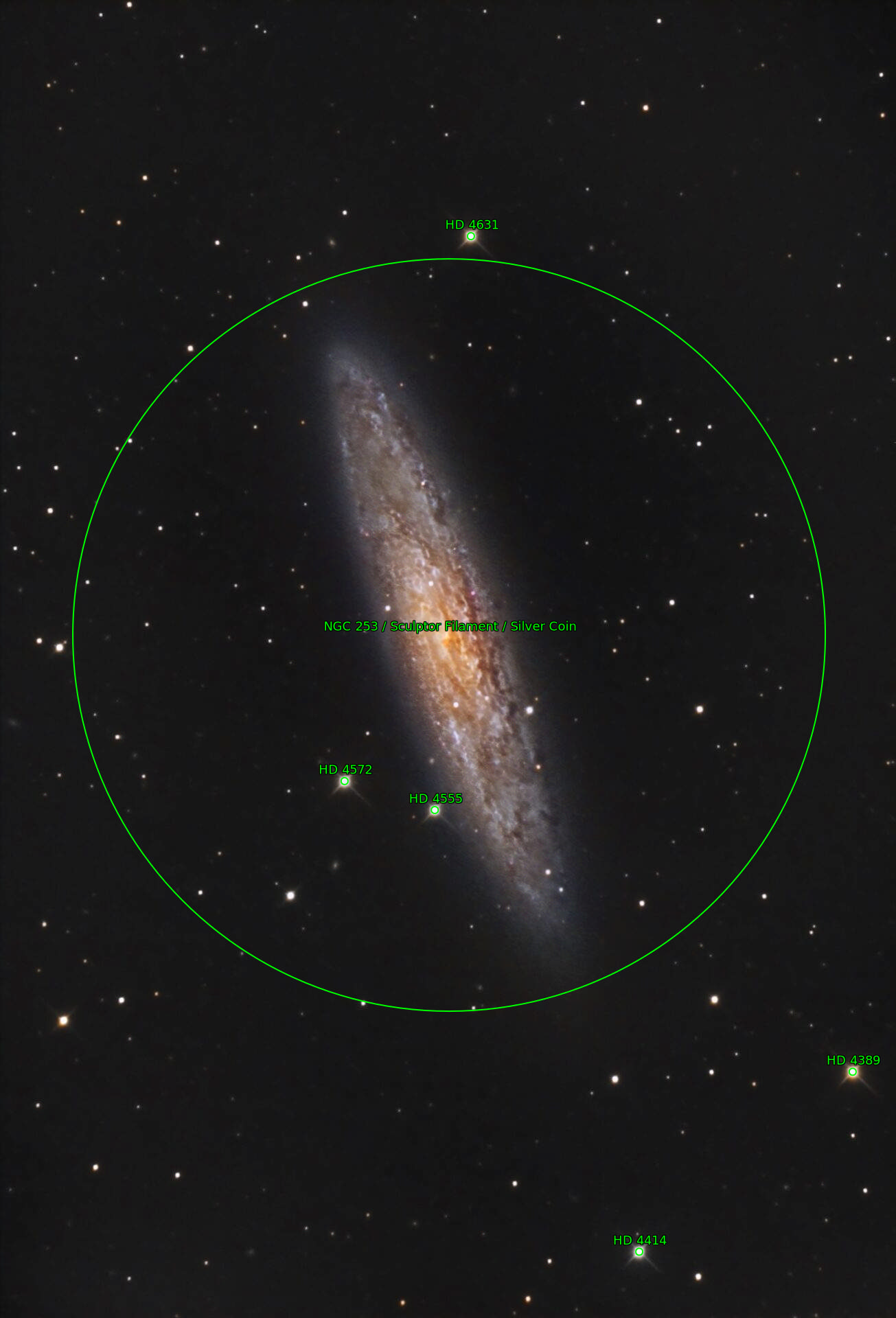 Sternkarten-Overlay (Astrometry.net)
