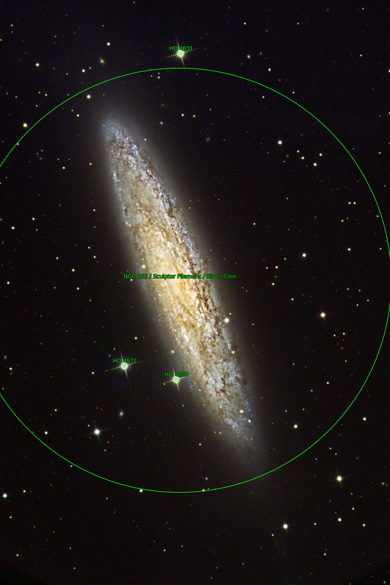 Sternkarten-Overlay (Astrometry.net)