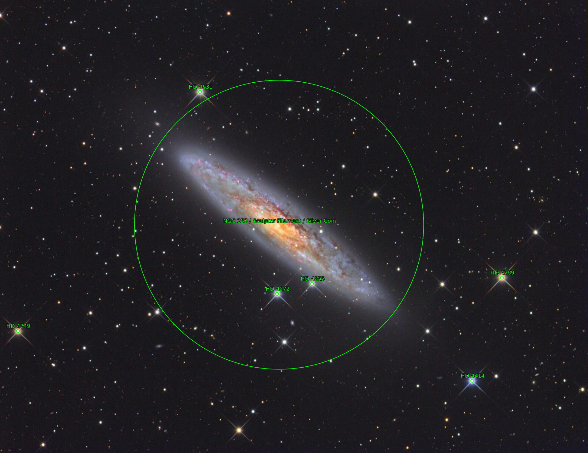 Sternkarten-Overlay (Astrometry.net)