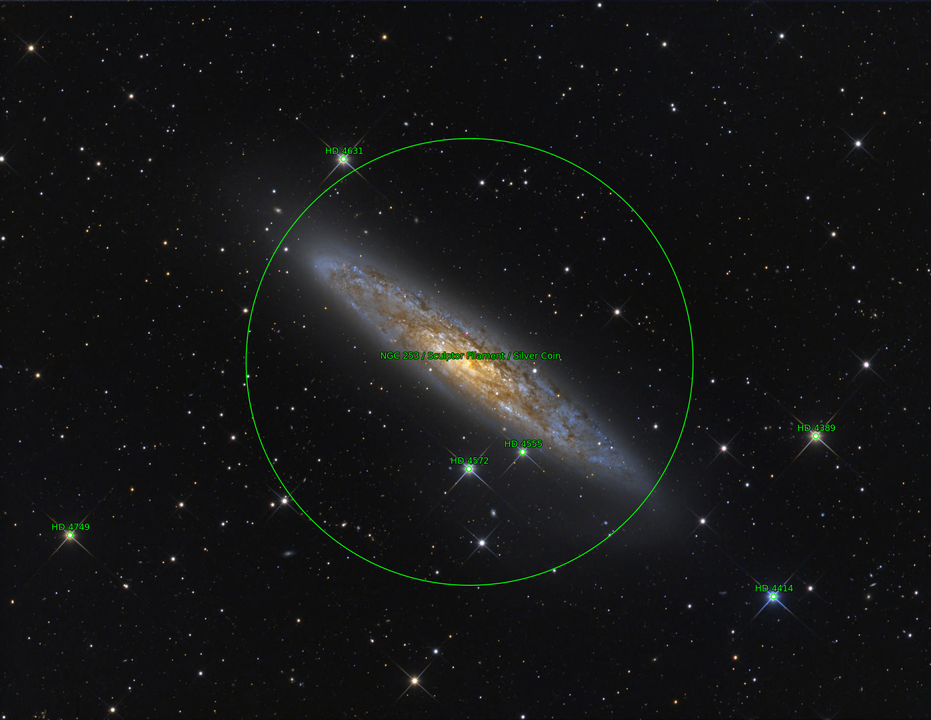 Sternkarten-Overlay (Astrometry.net)