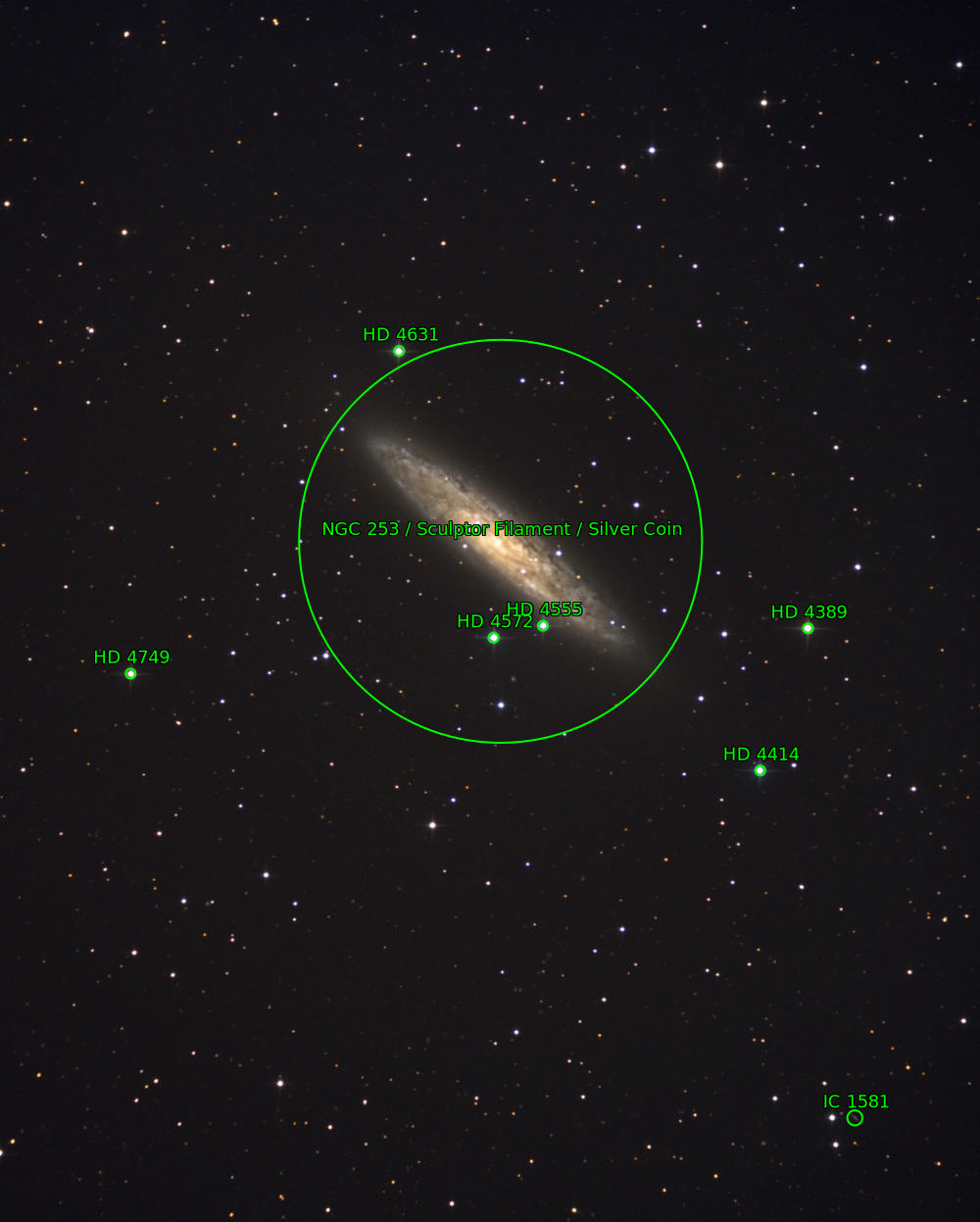 Sternkarten-Overlay (Astrometry.net)