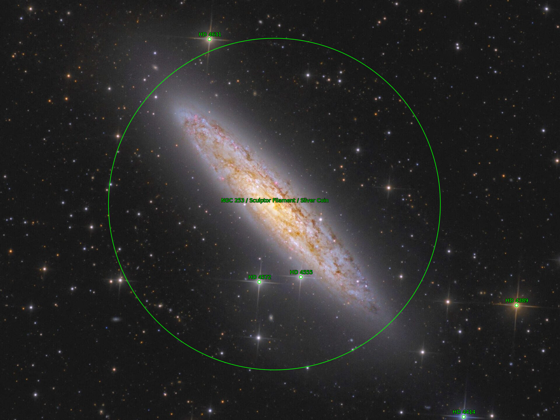 Sternkarten-Overlay (Astrometry.net)