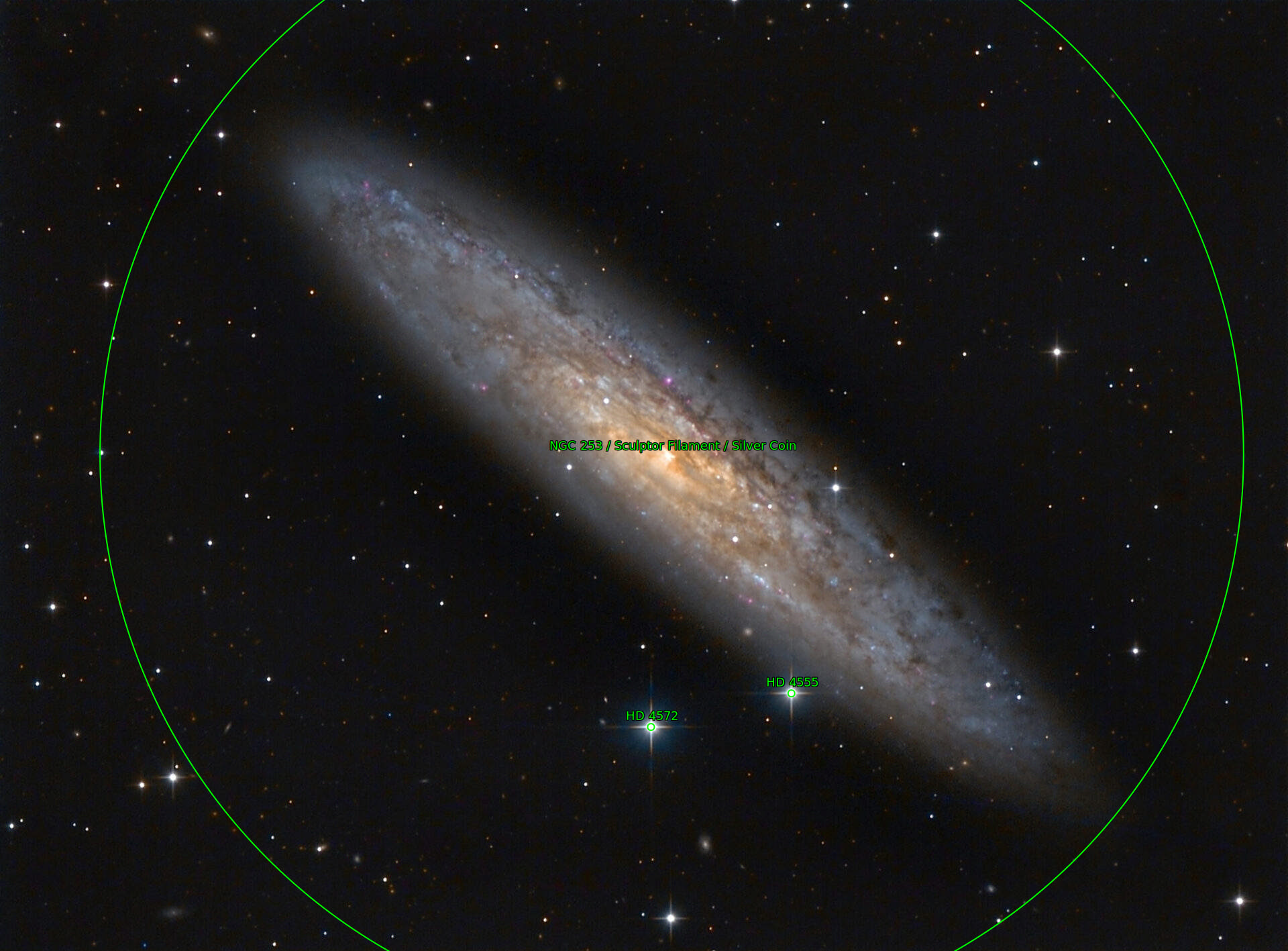 Sternkarten-Overlay (Astrometry.net)