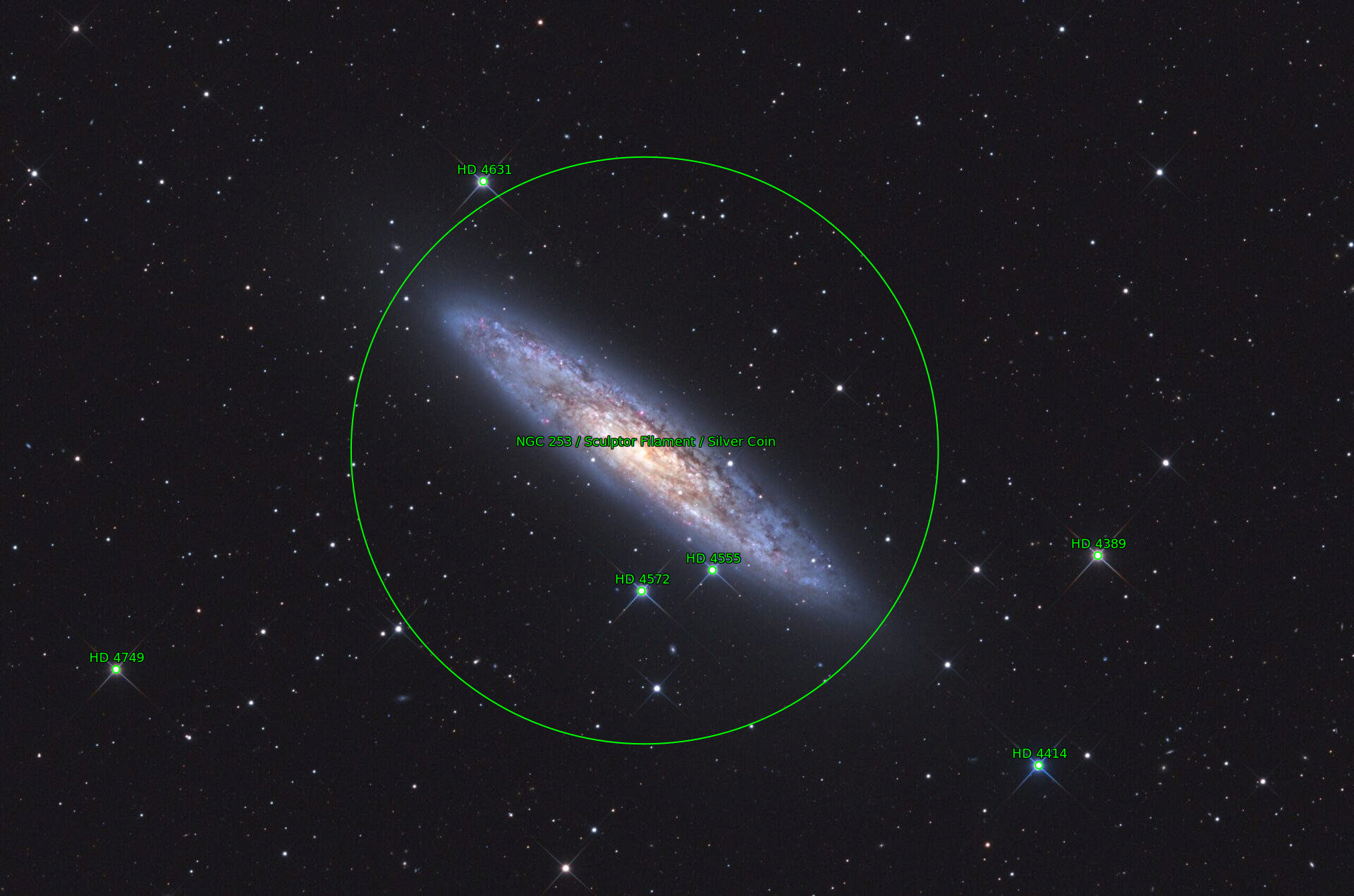 Sternkarten-Overlay (Astrometry.net)