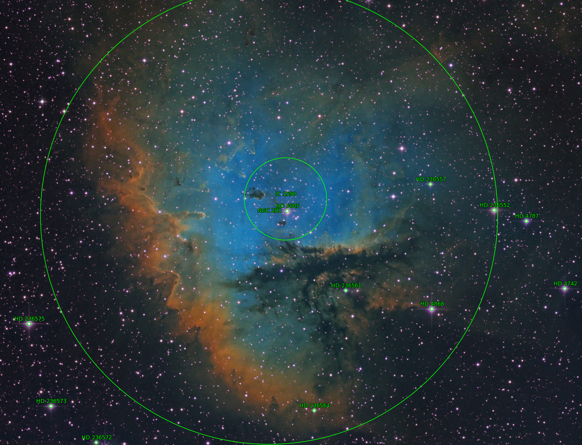 Sternkarten-Overlay (Astrometry.net)