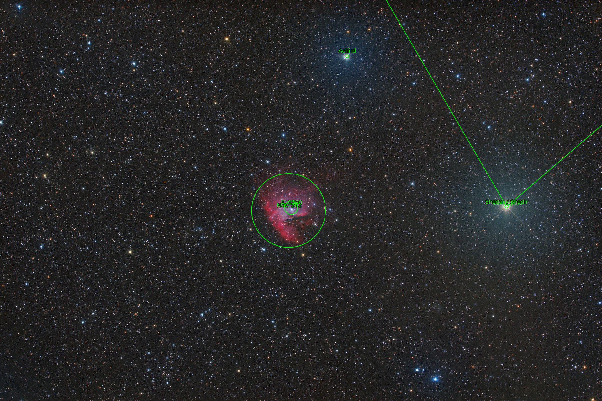 Sternkarten-Overlay (Astrometry.net)