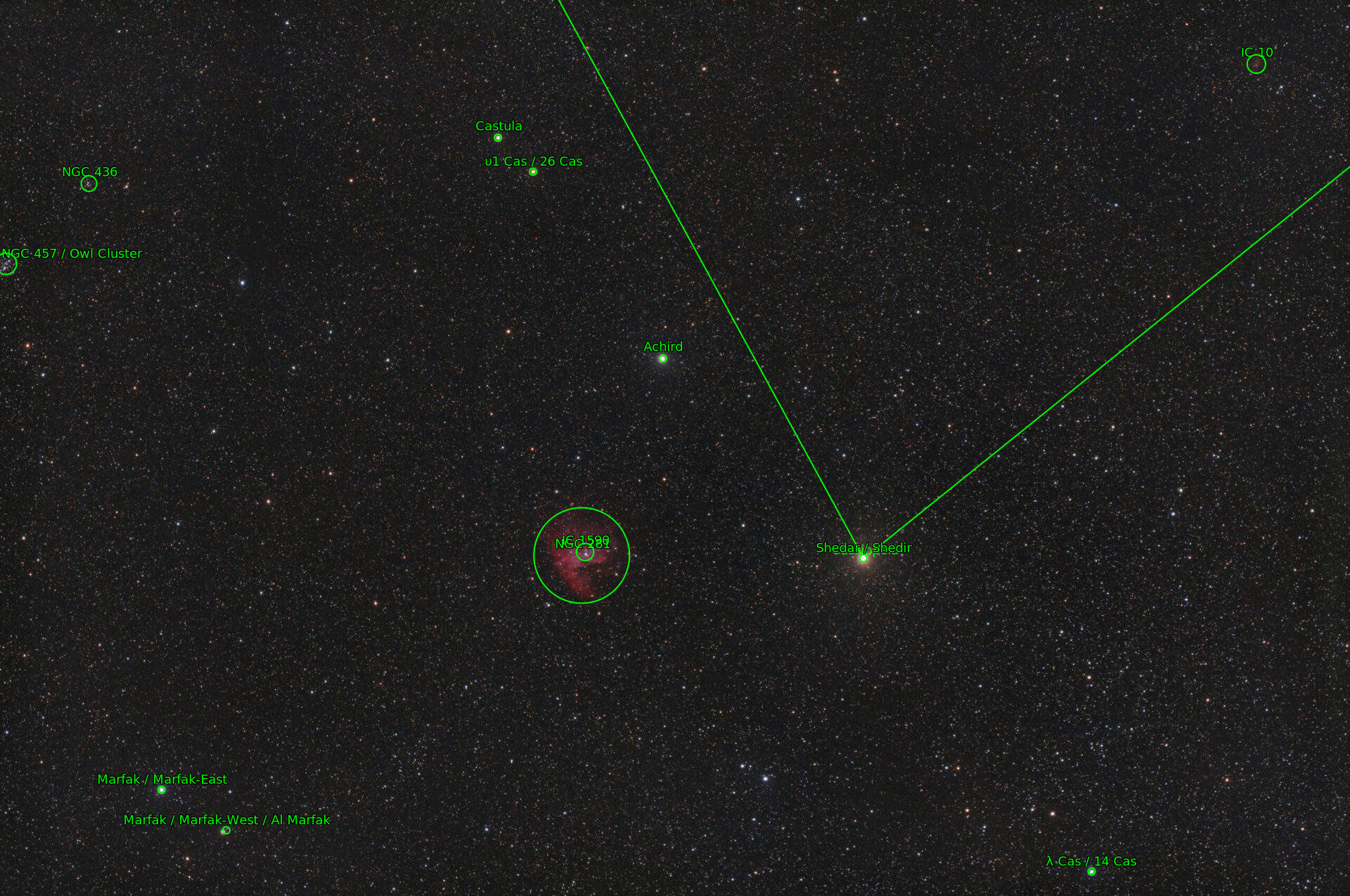 Sternkarten-Overlay (Astrometry.net)