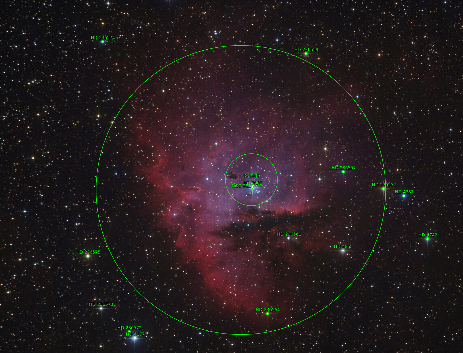 Sternkarten-Overlay (Astrometry.net)