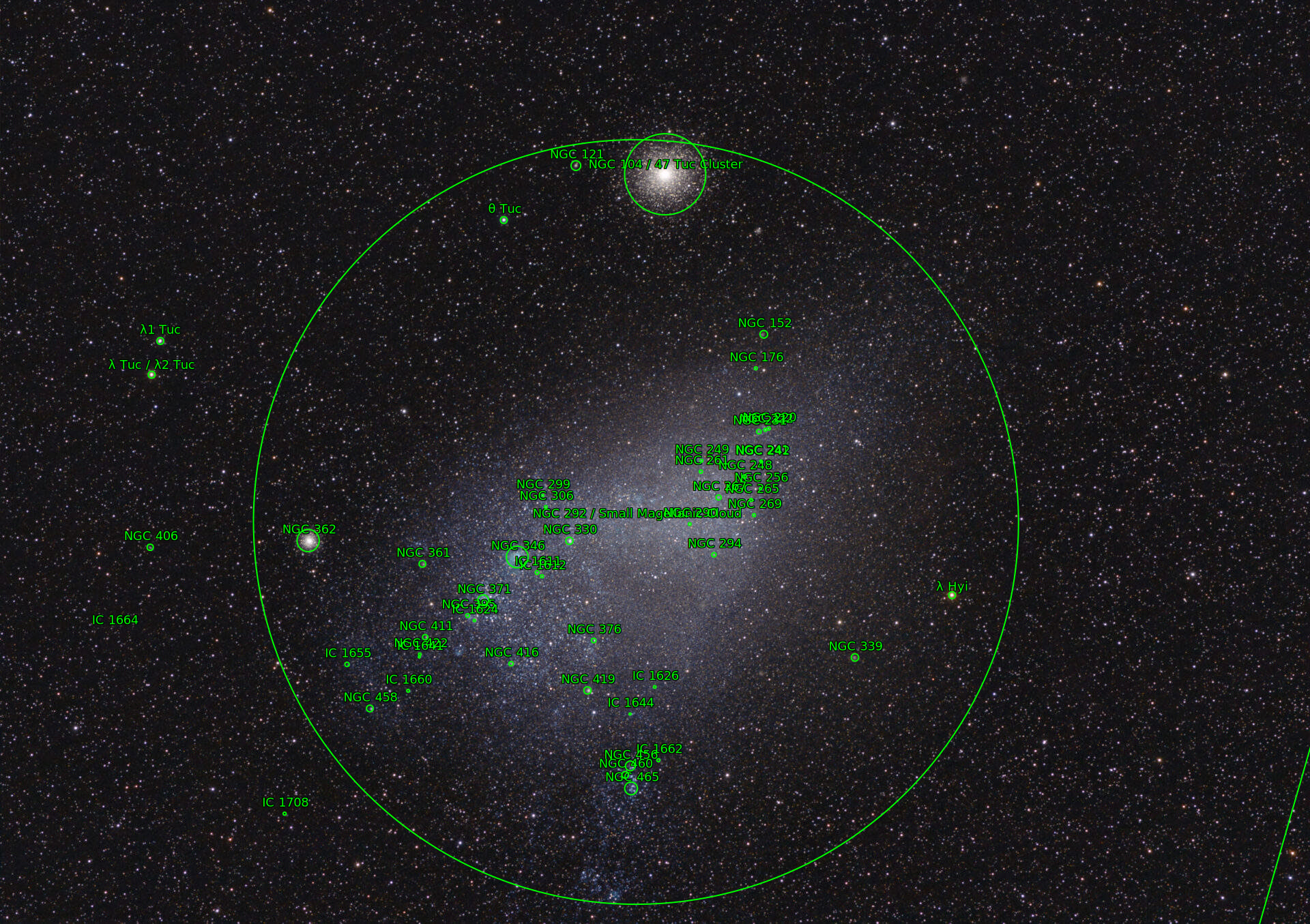 Sternkarten-Overlay (Astrometry.net)