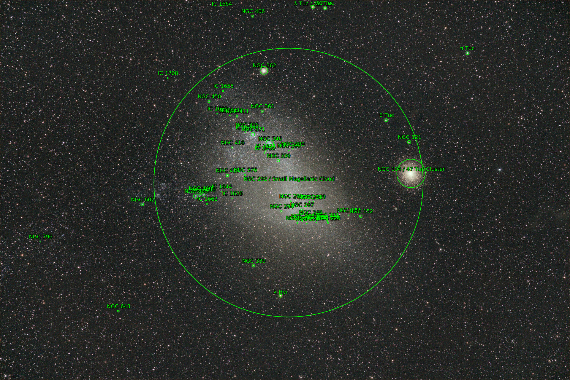 Sternkarten-Overlay (Astrometry.net)