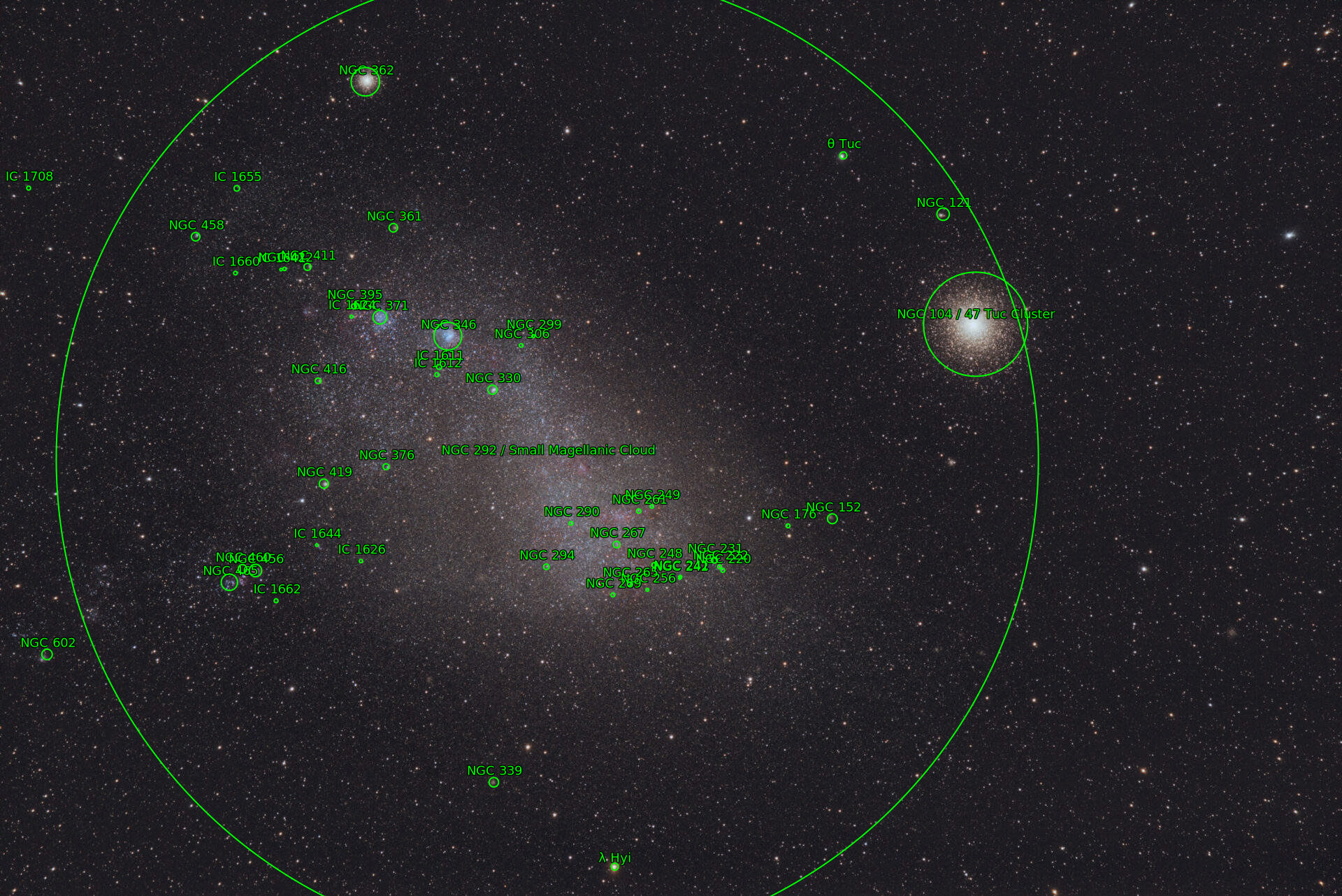 Sternkarten-Overlay (Astrometry.net)