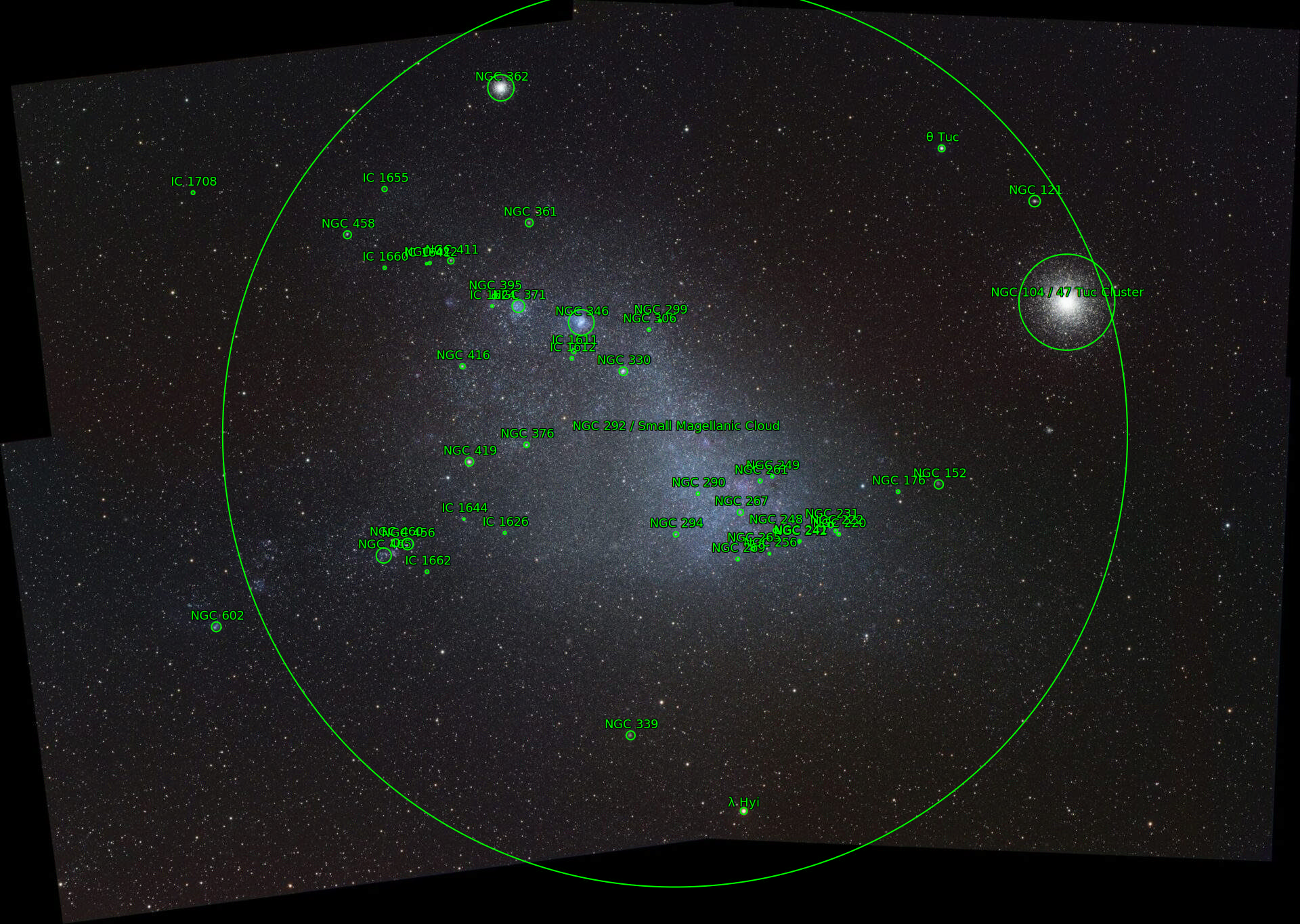 Sternkarten-Overlay (Astrometry.net)