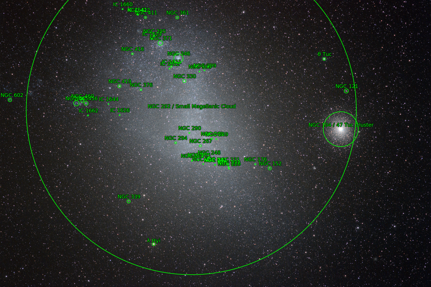 Sternkarten-Overlay (Astrometry.net)