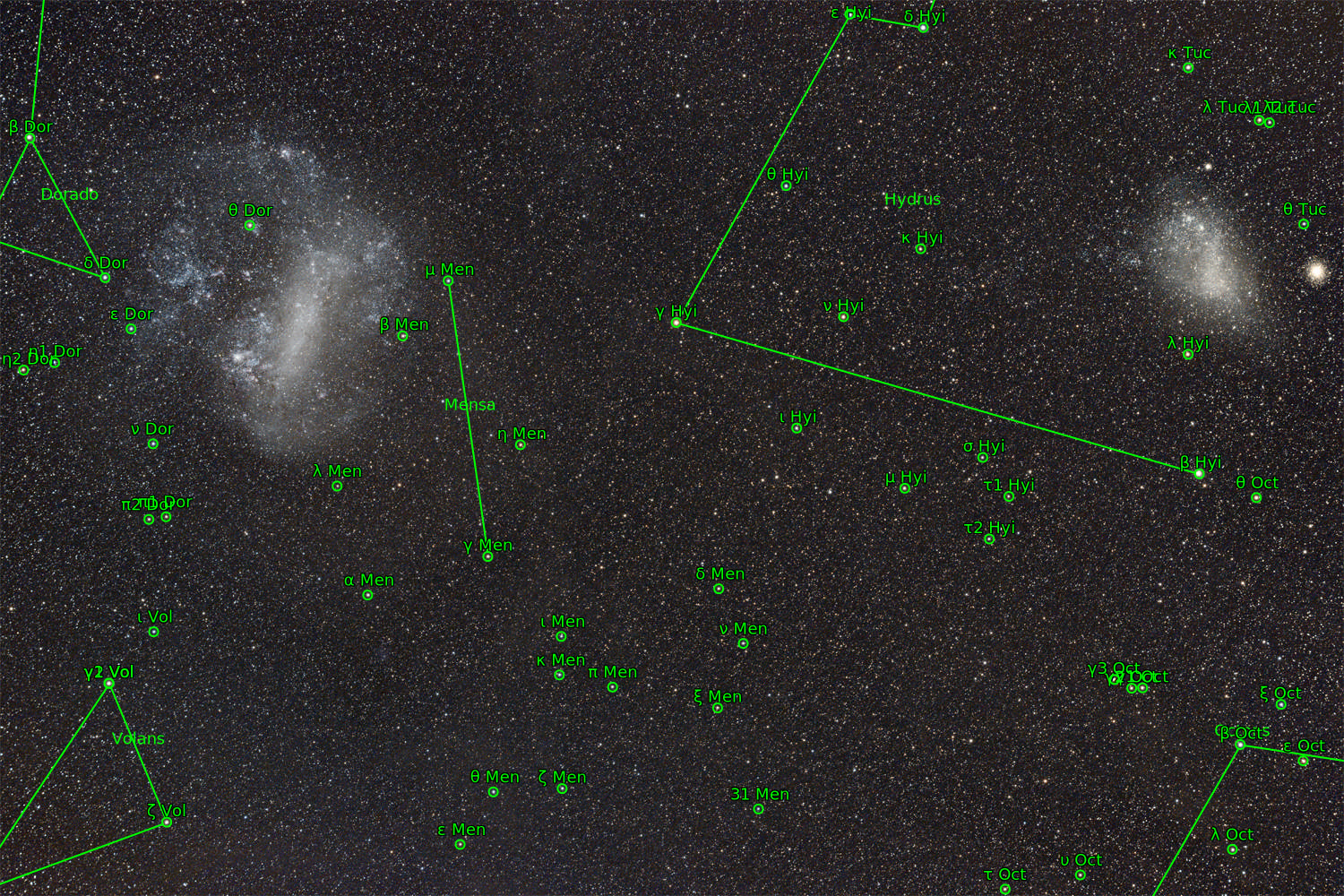 Sternkarten-Overlay (Astrometry.net)