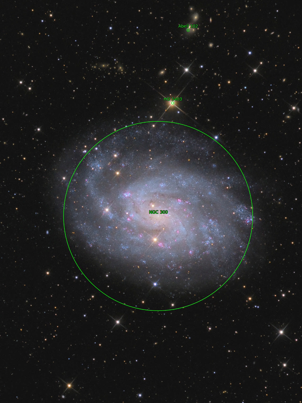 Sternkarten-Overlay (Astrometry.net)