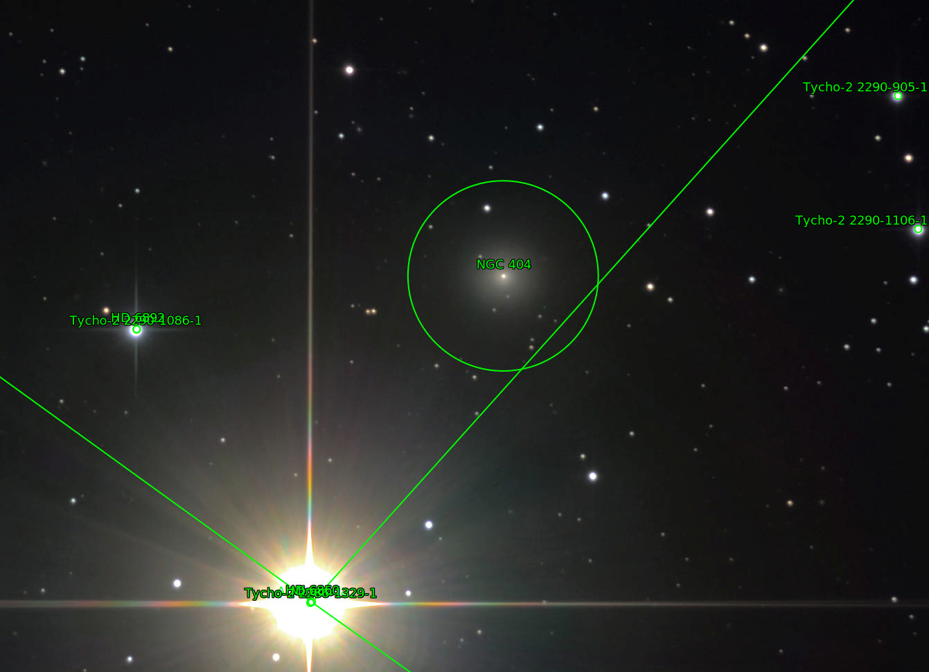 Sternkarten-Overlay (Astrometry.net)