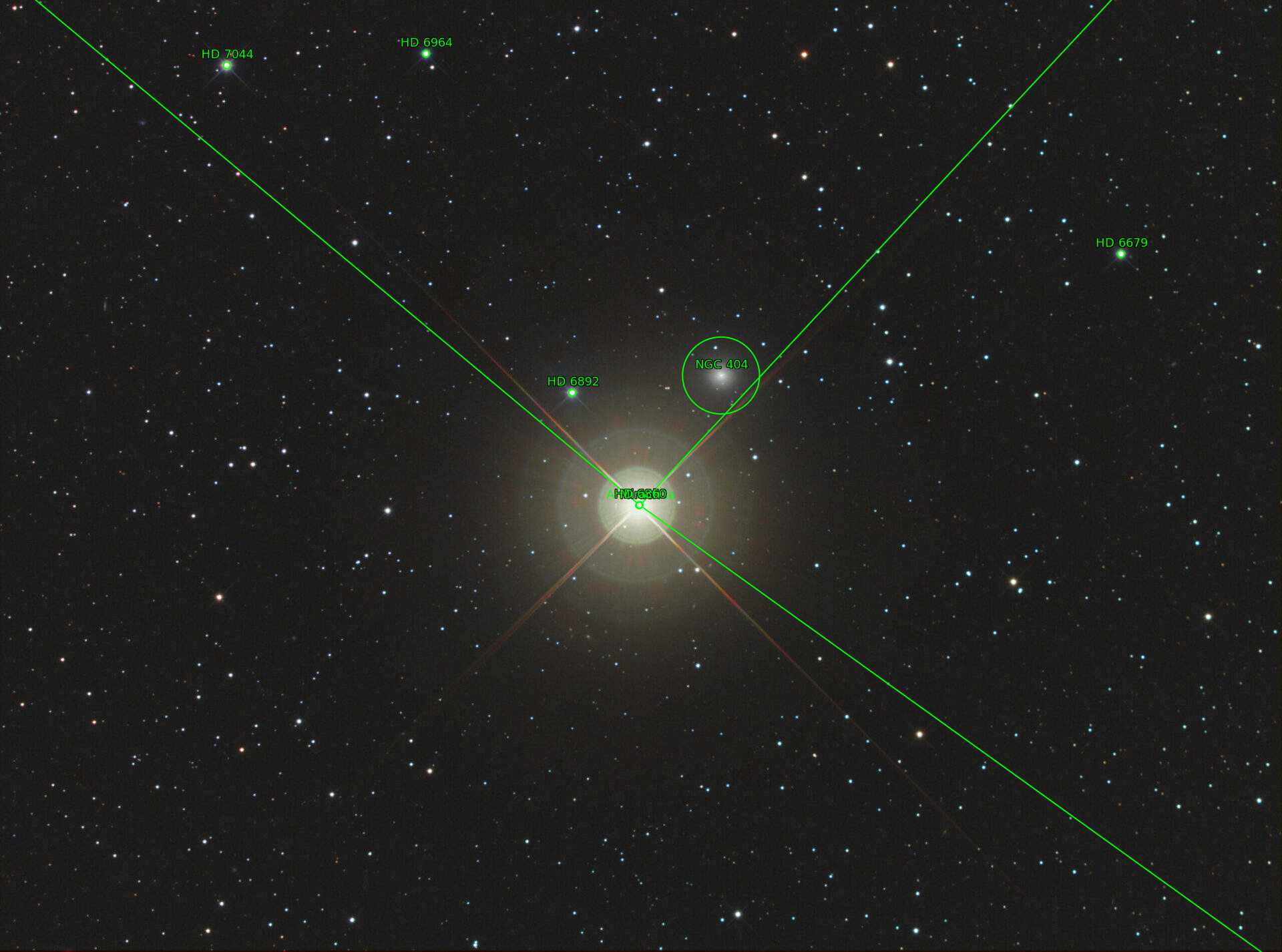 Sternkarten-Overlay (Astrometry.net)