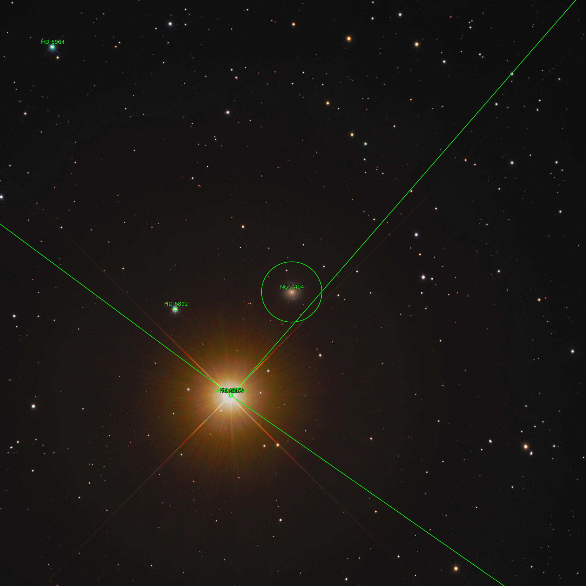 Sternkarten-Overlay (Astrometry.net)