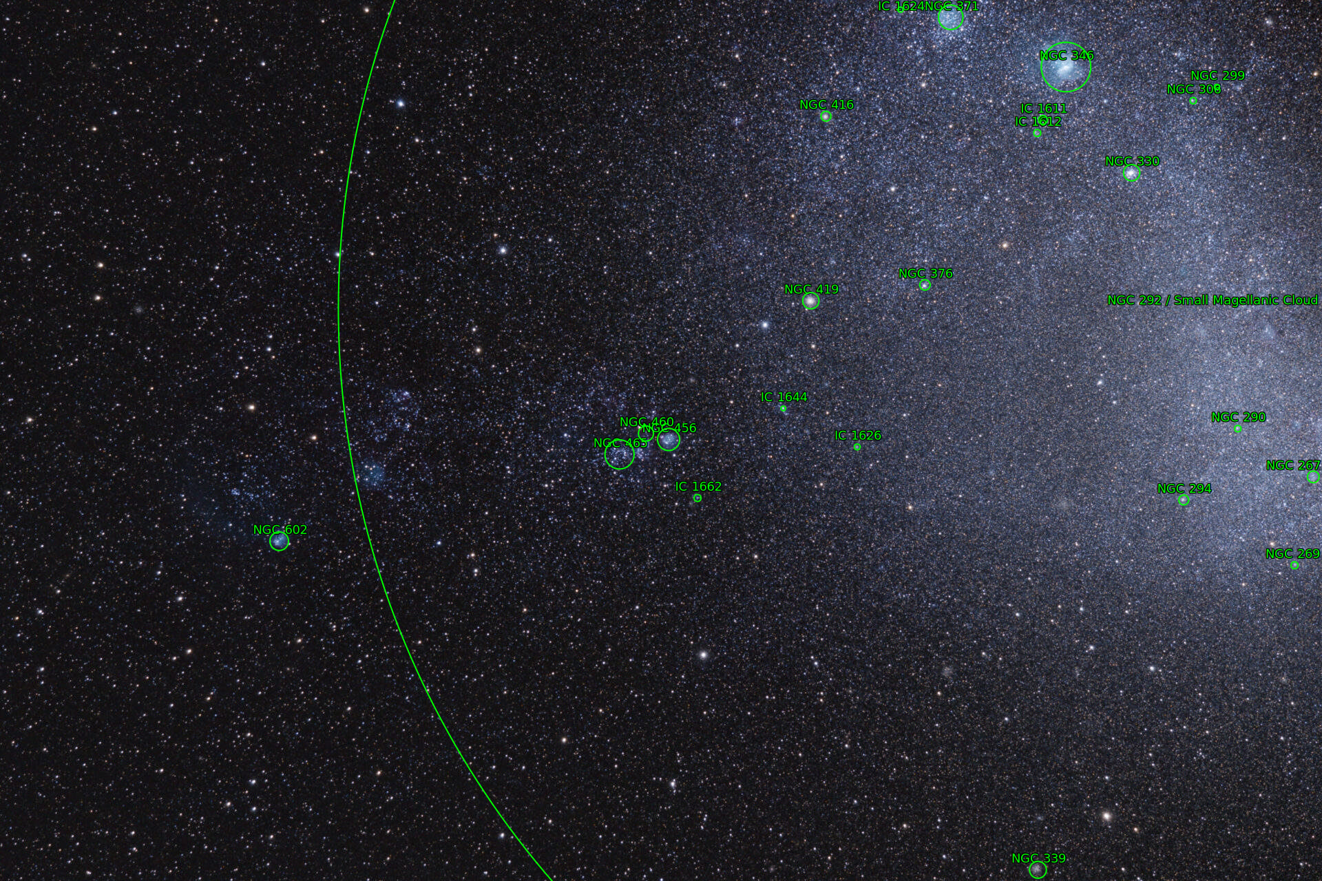 Sternkarten-Overlay (Astrometry.net)
