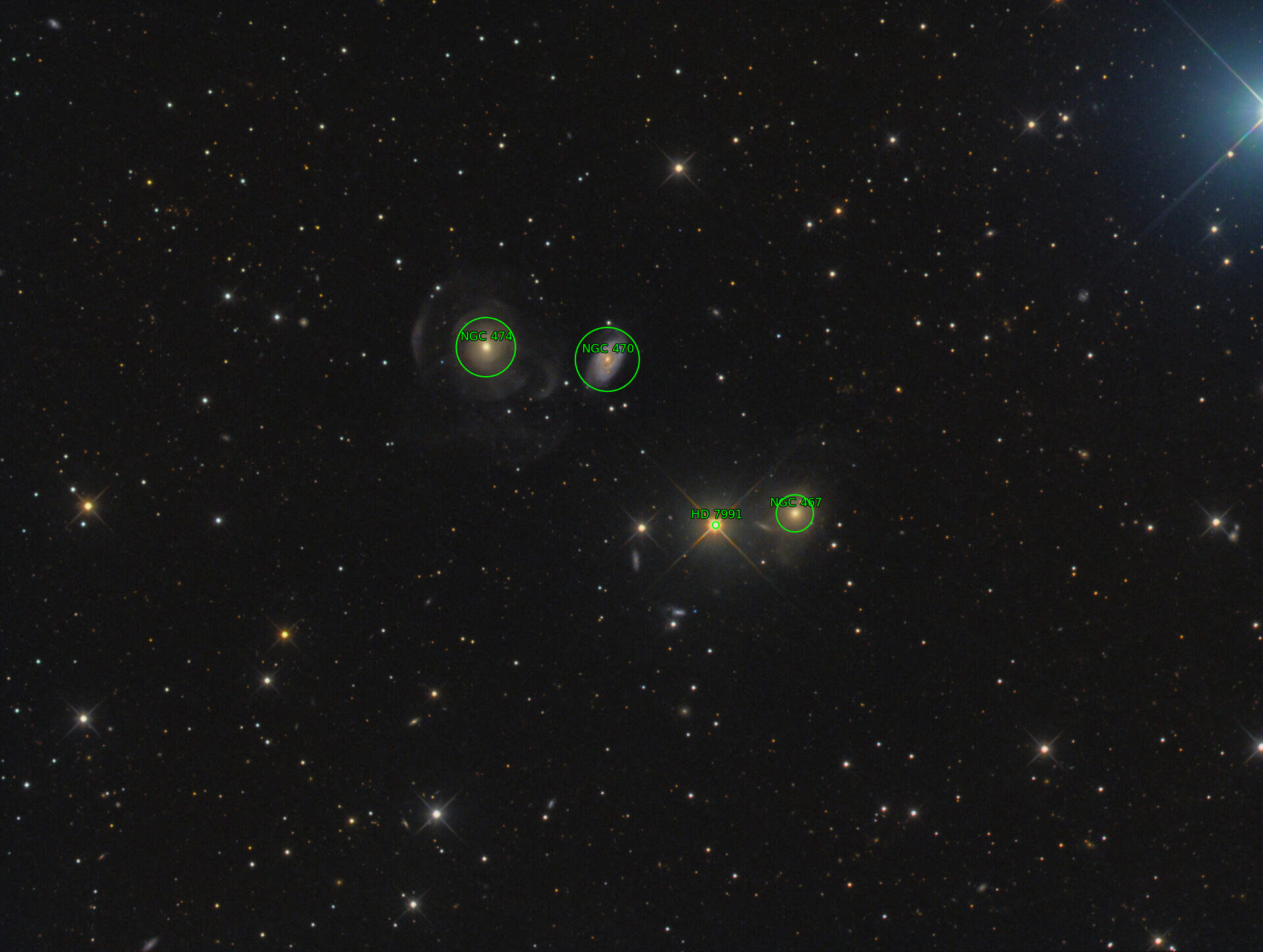 Sternkarten-Overlay (Astrometry.net)