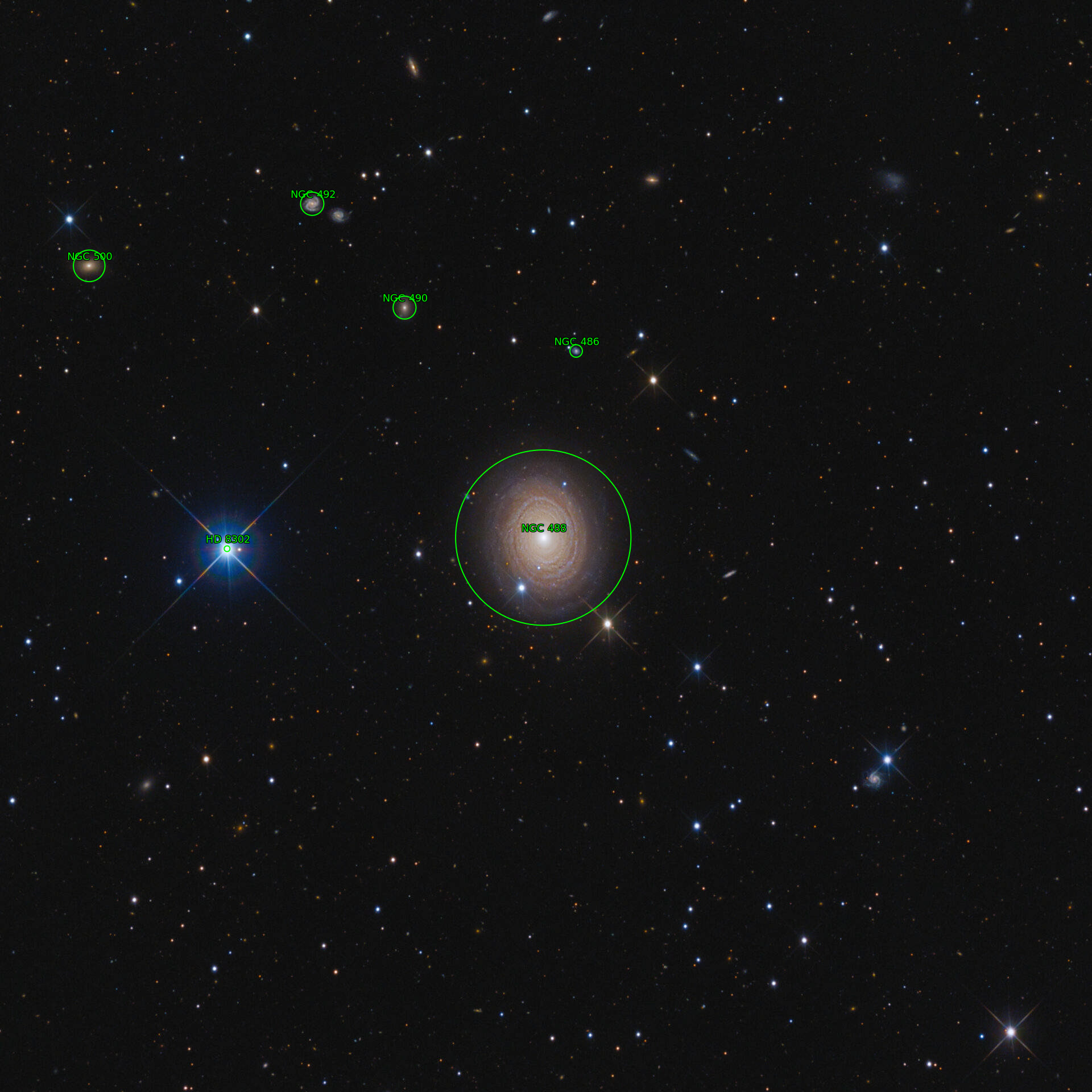 Sternkarten-Overlay (Astrometry.net)