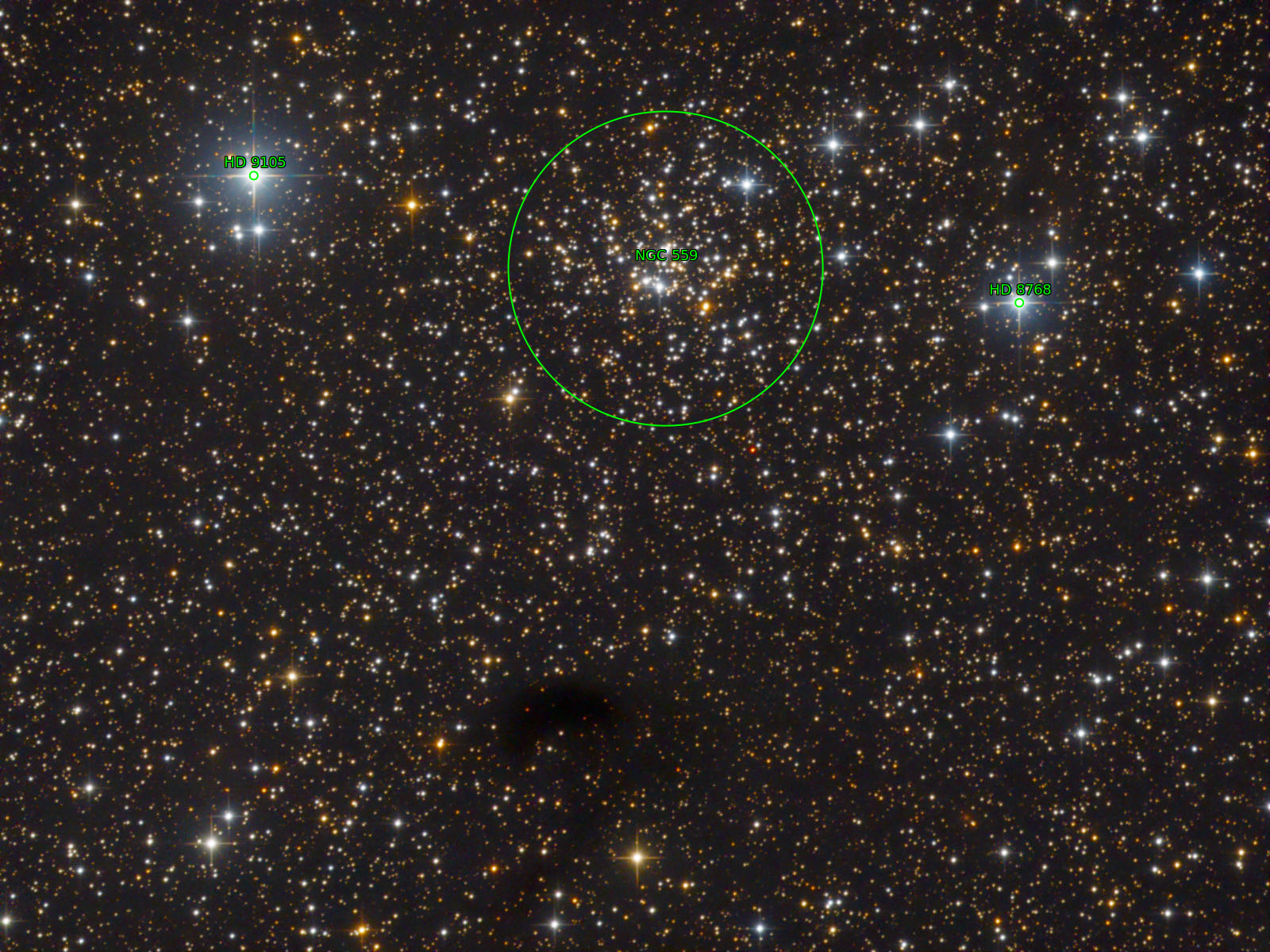 Sternkarten-Overlay (Astrometry.net)