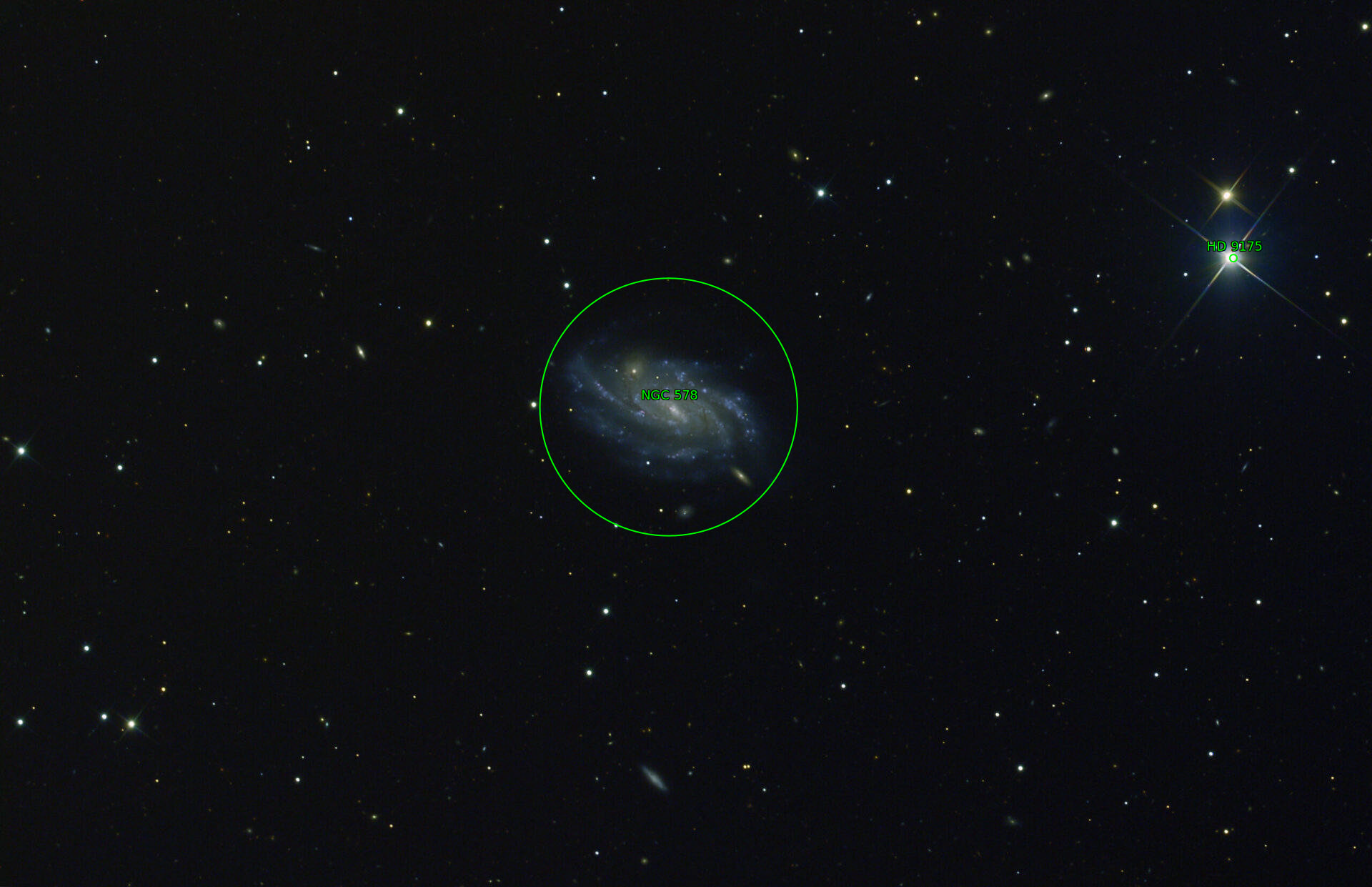 Sternkarten-Overlay (Astrometry.net)