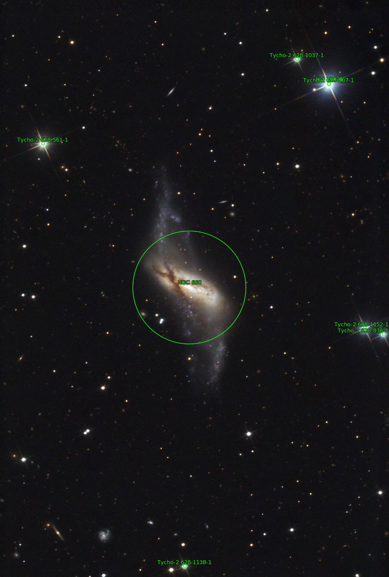 Sternkarten-Overlay (Astrometry.net)