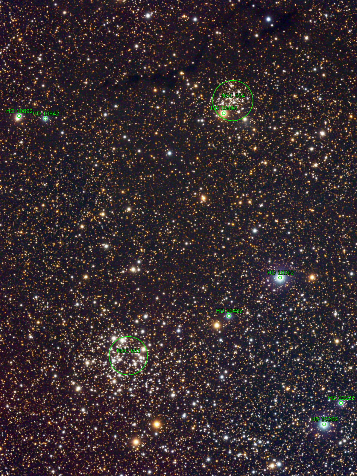 Sternkarten-Overlay (Astrometry.net)