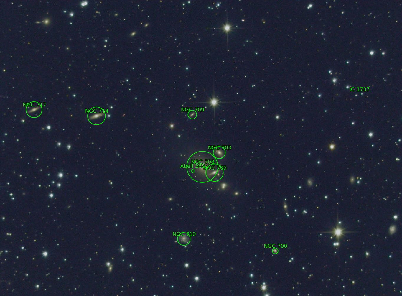 Sternkarten-Overlay (Astrometry.net)