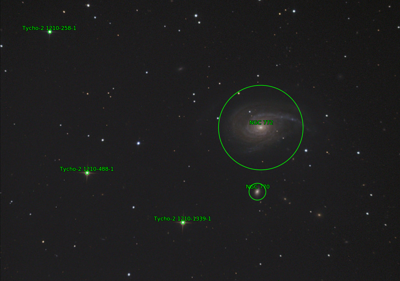 Sternkarten-Overlay (Astrometry.net)