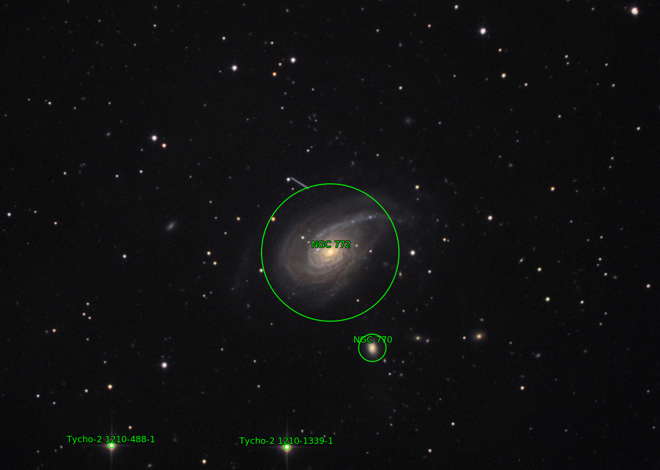 Sternkarten-Overlay (Astrometry.net)