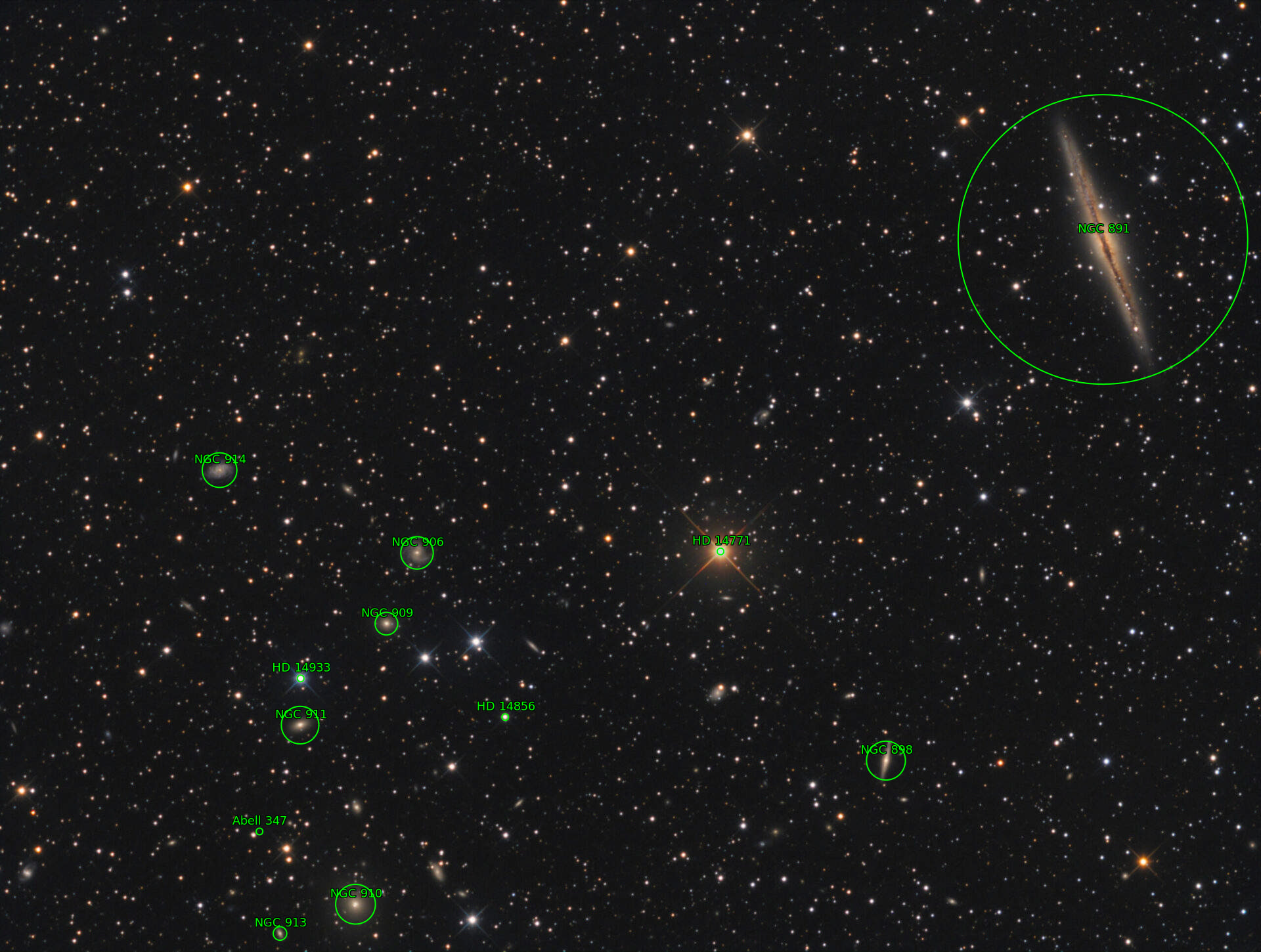 Sternkarten-Overlay (Astrometry.net)