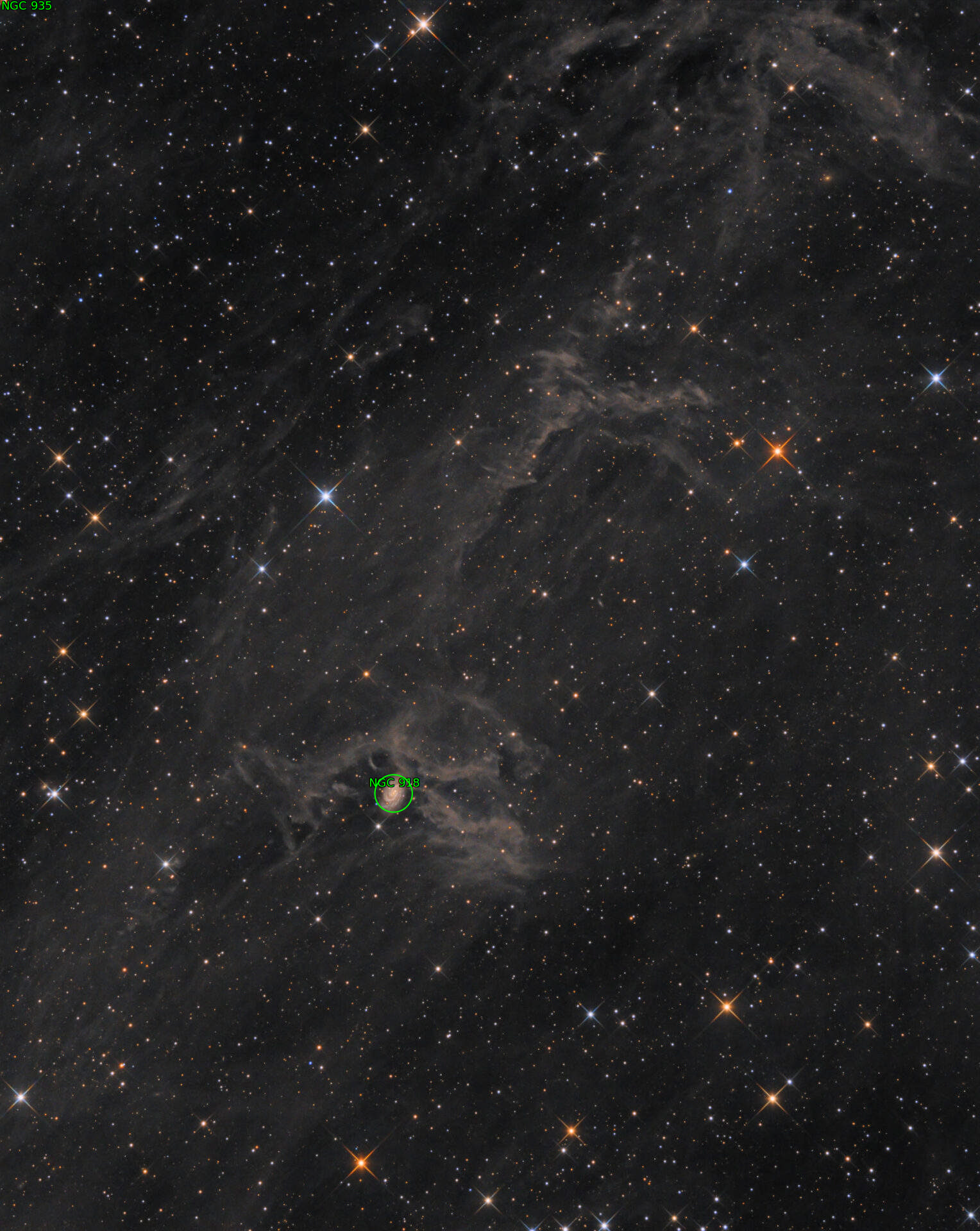 Sternkarten-Overlay (Astrometry.net)