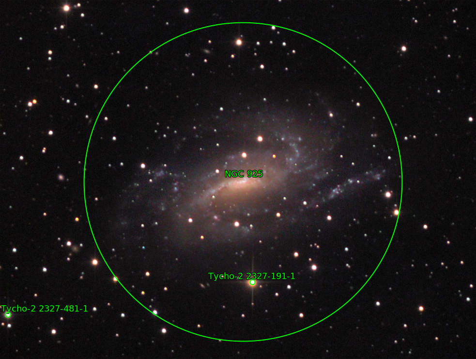 Sternkarten-Overlay (Astrometry.net)