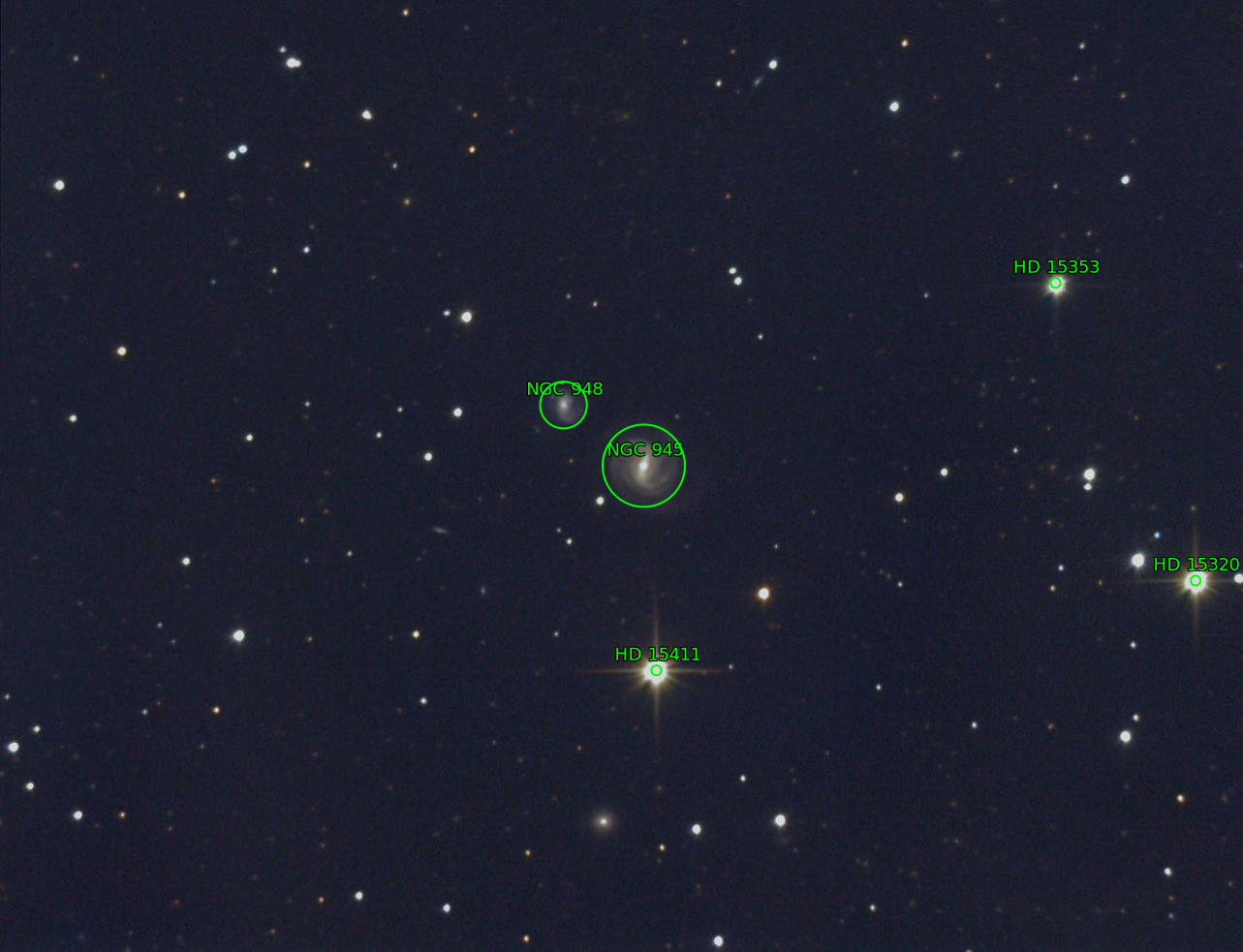 Sternkarten-Overlay (Astrometry.net)