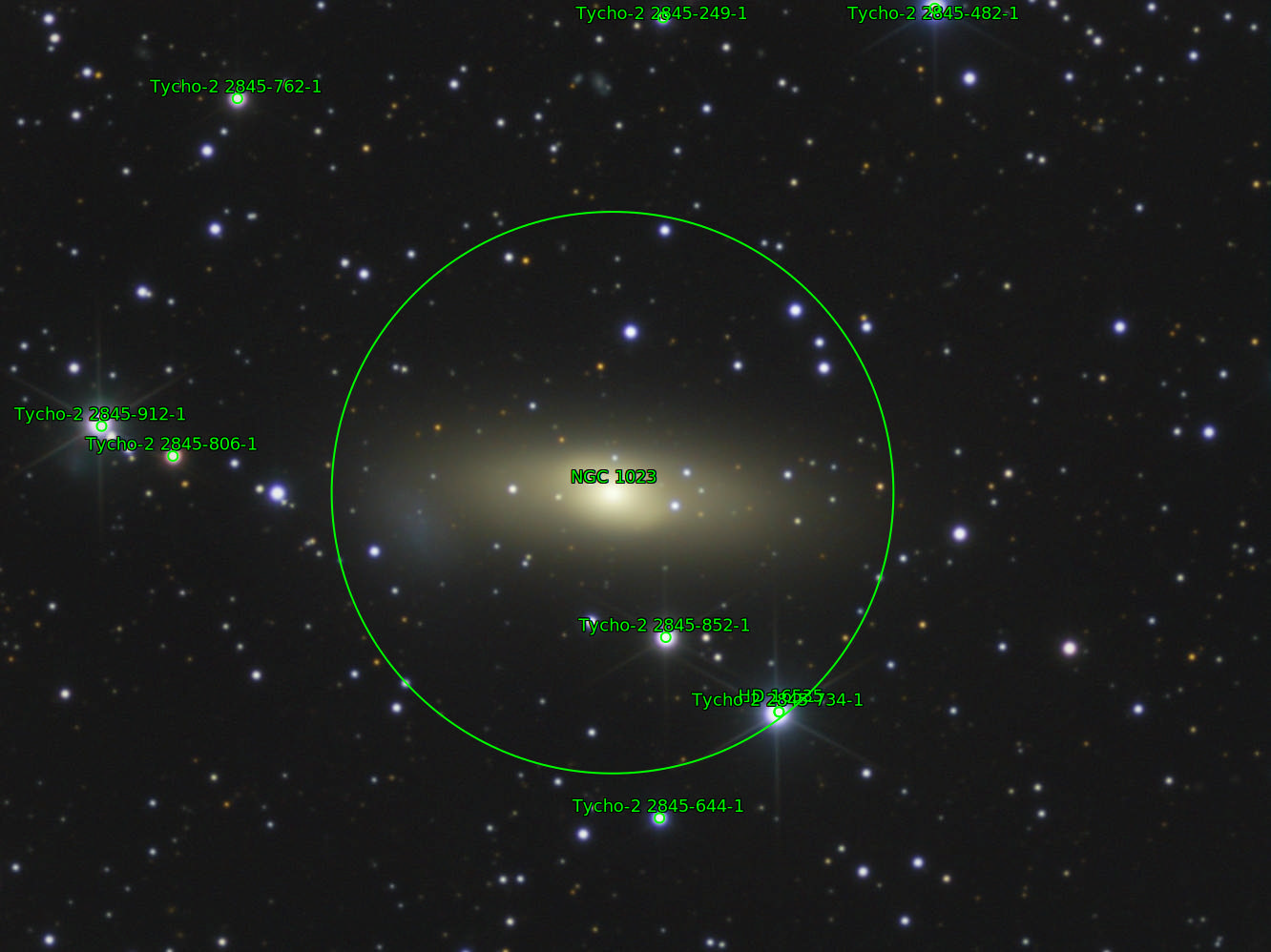 Sternkarten-Overlay (Astrometry.net)