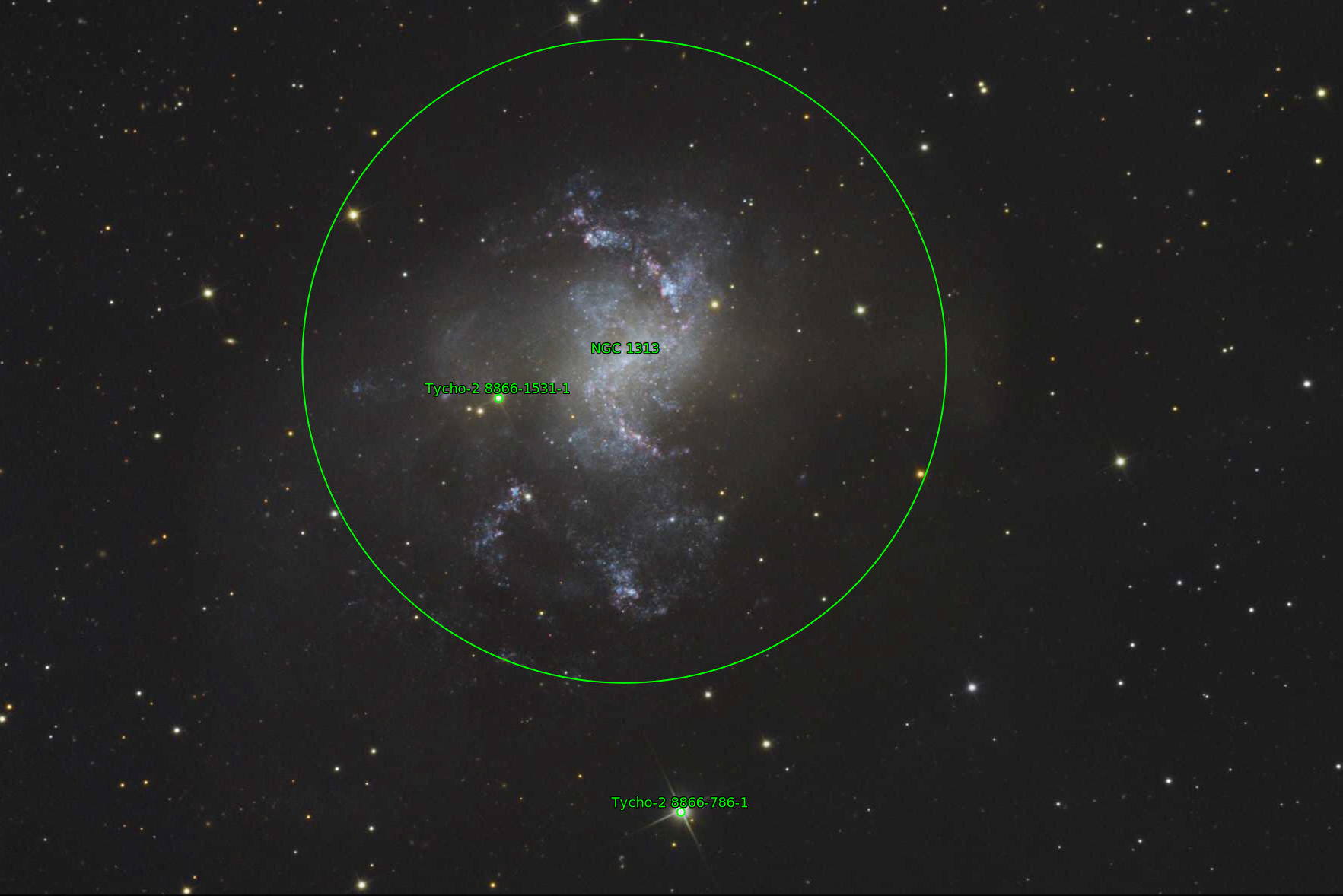 Sternkarten-Overlay (Astrometry.net)