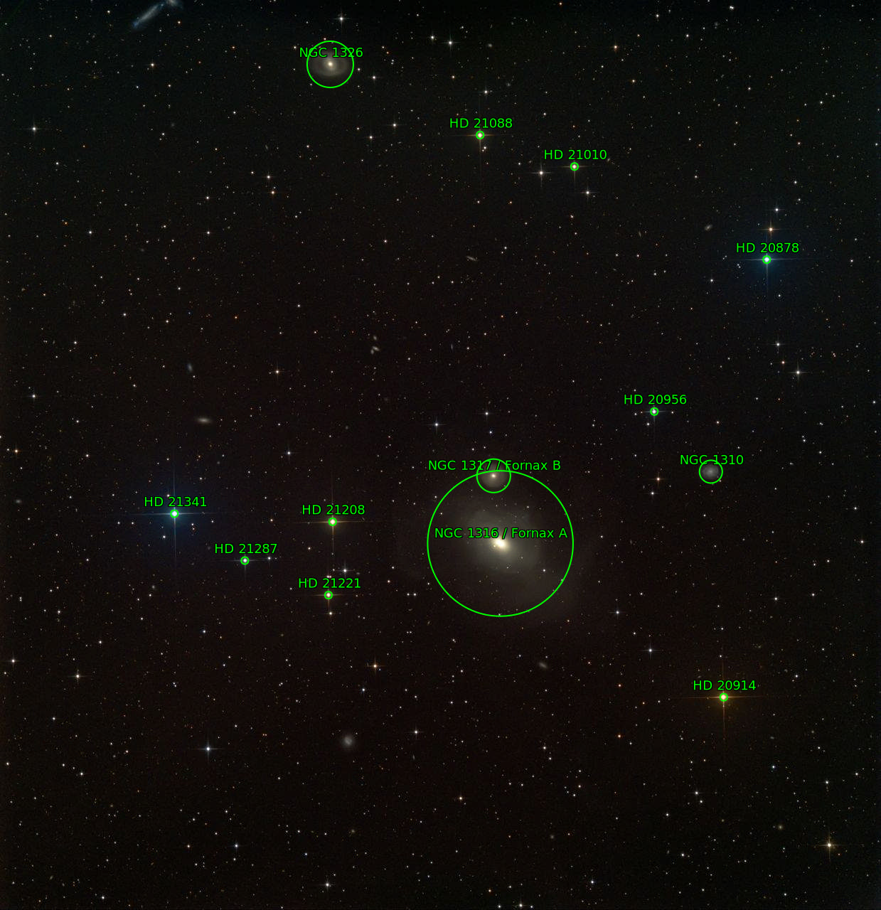 Sternkarten-Overlay (Astrometry.net)