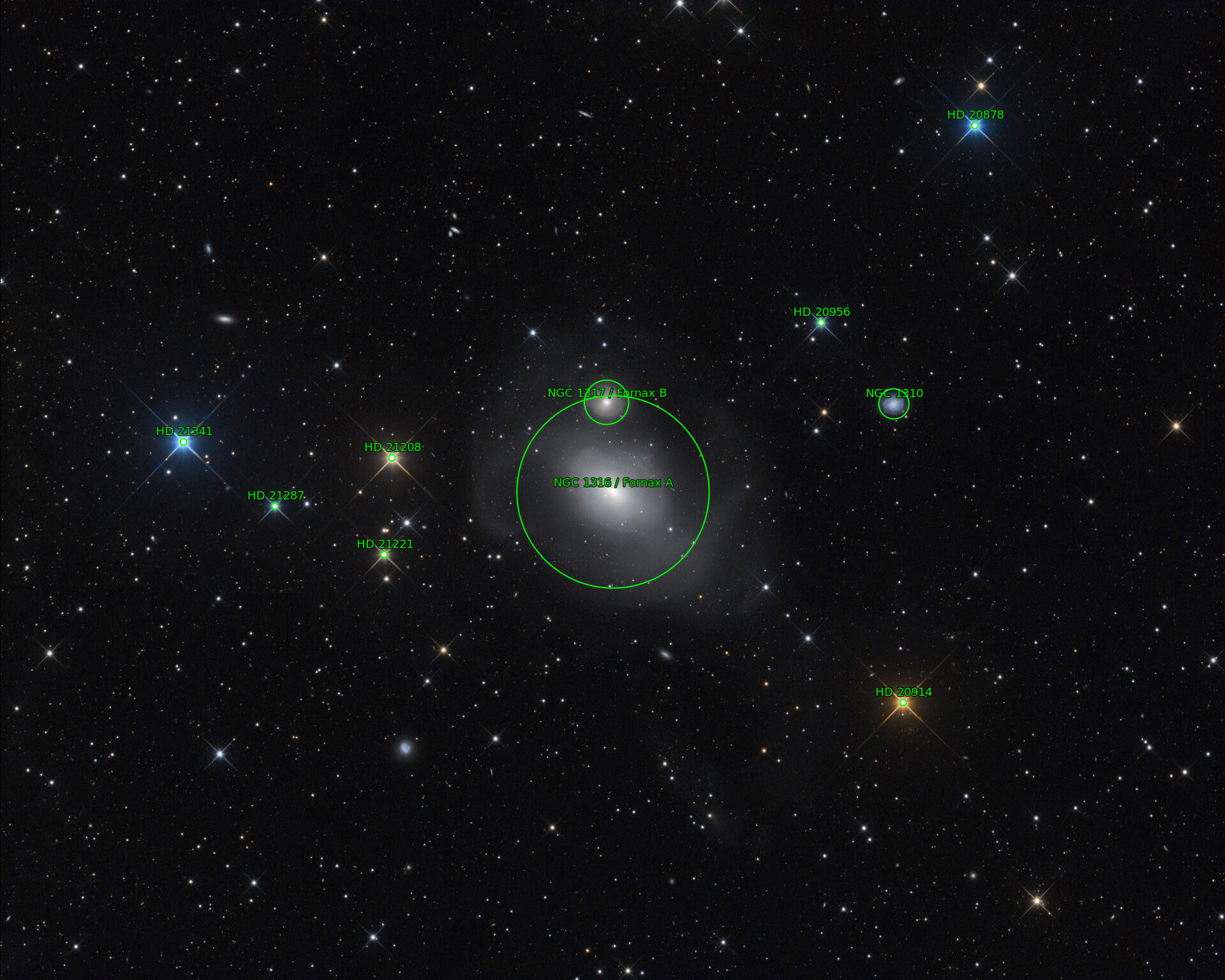 Sternkarten-Overlay (Astrometry.net)