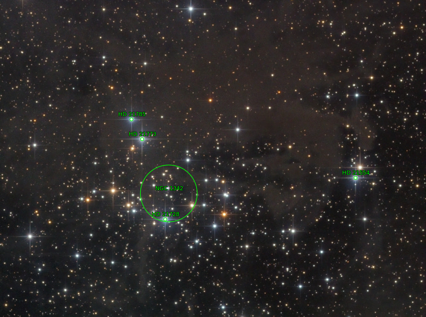 Sternkarten-Overlay (Astrometry.net)