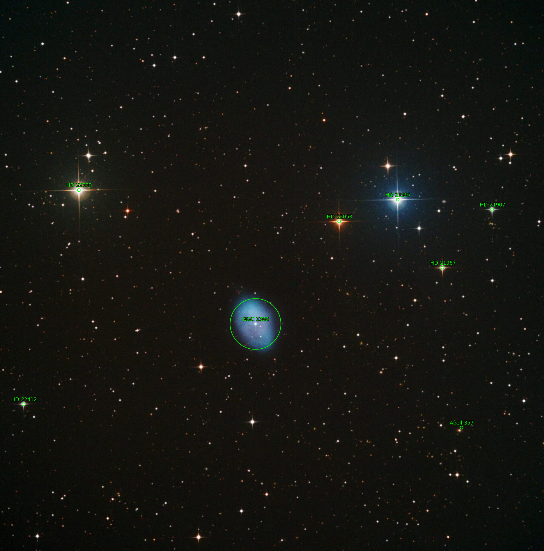 Sternkarten-Overlay (Astrometry.net)