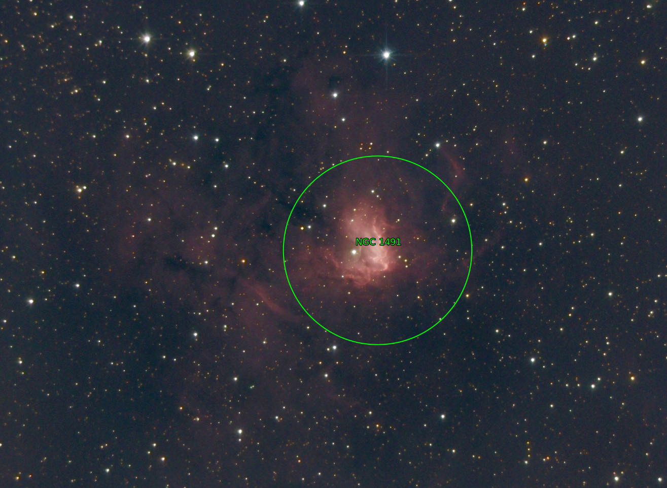 Sternkarten-Overlay (Astrometry.net)
